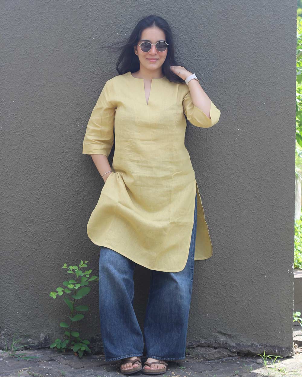 Dhoop Pure Linen Kurta
