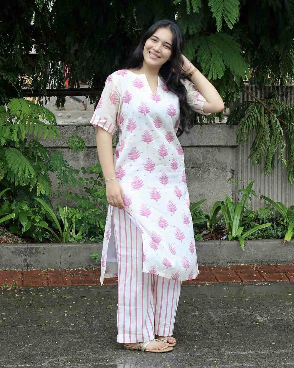 Piya Mul Chanderi Kurta Set - Set of 2