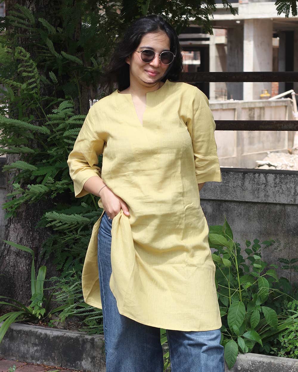Dhoop Pure Linen Kurta
