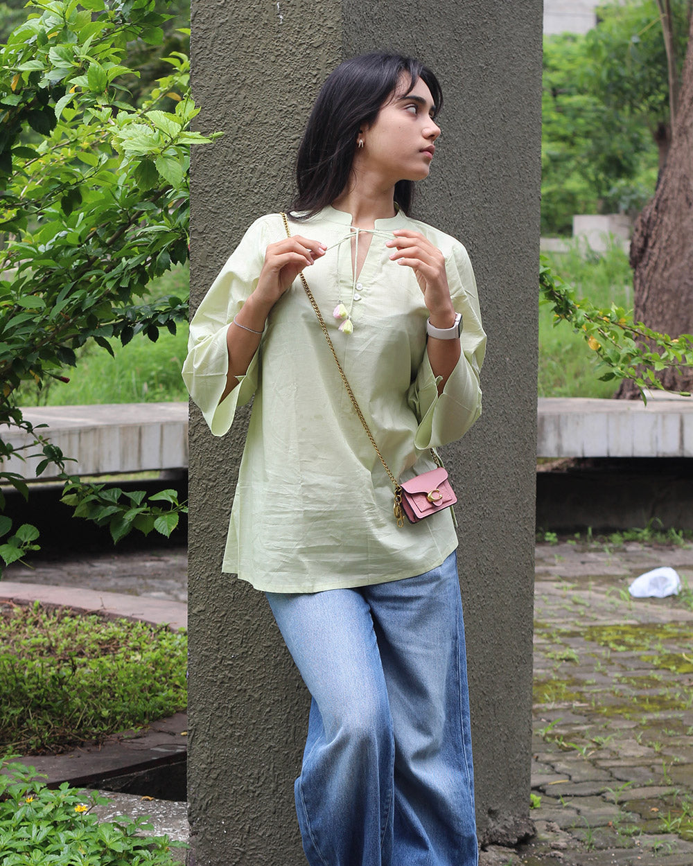 Soft Mint Short Kurta