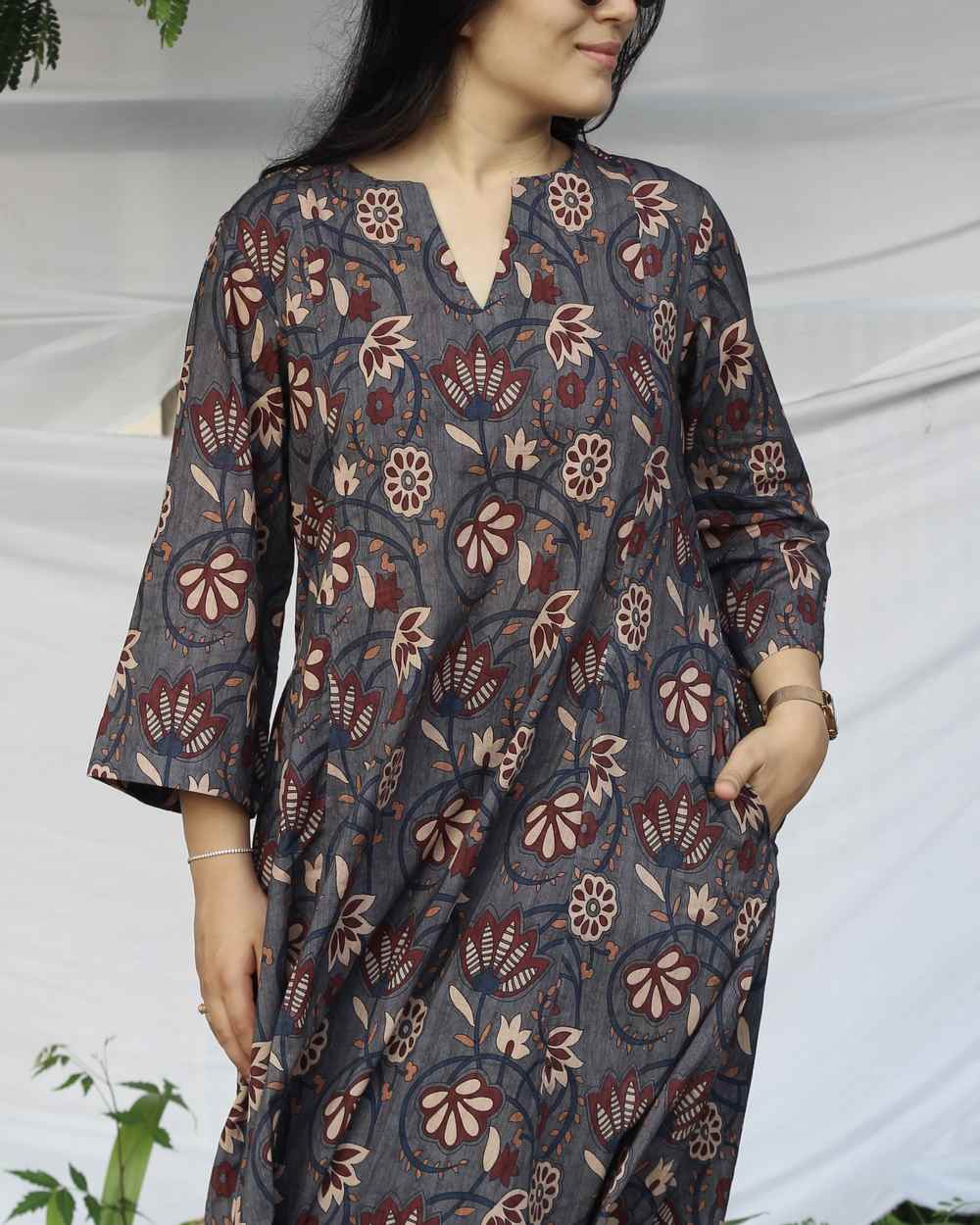 Rangrez Cotton Long Kurta