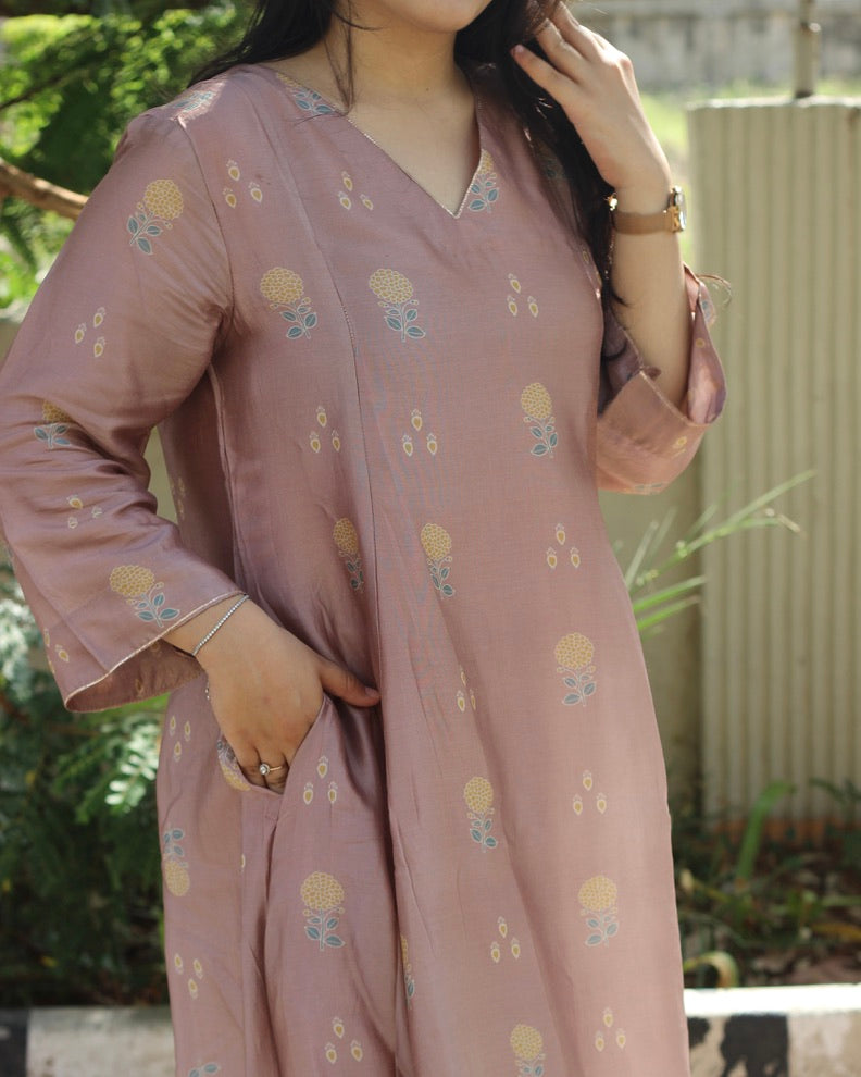Meher Pure Silk Kurta set - Set of 2