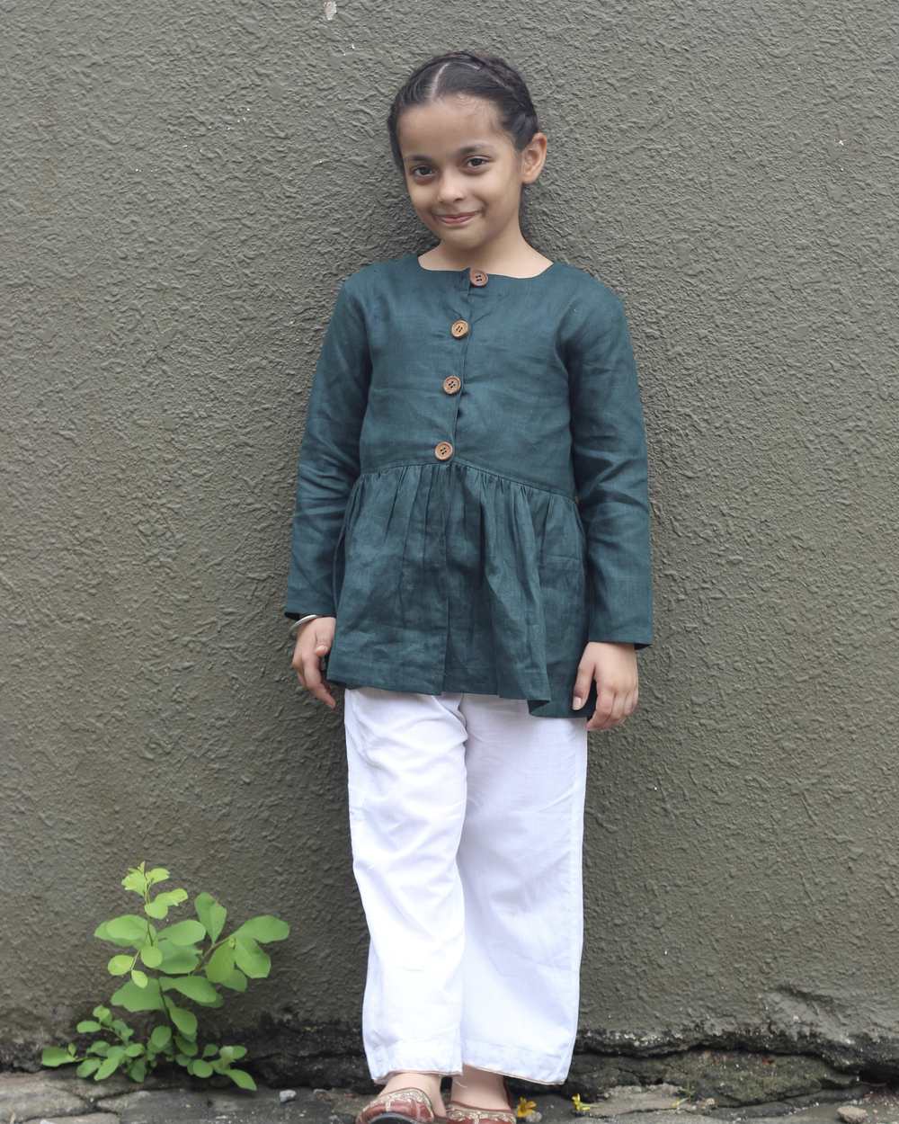 Forest Friend Linen Kurta