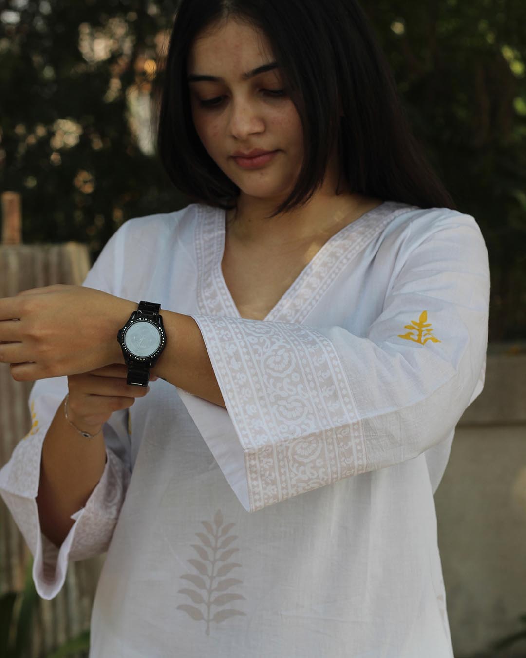 Sunkissed Harmony Handblock kurta set - Set of 2