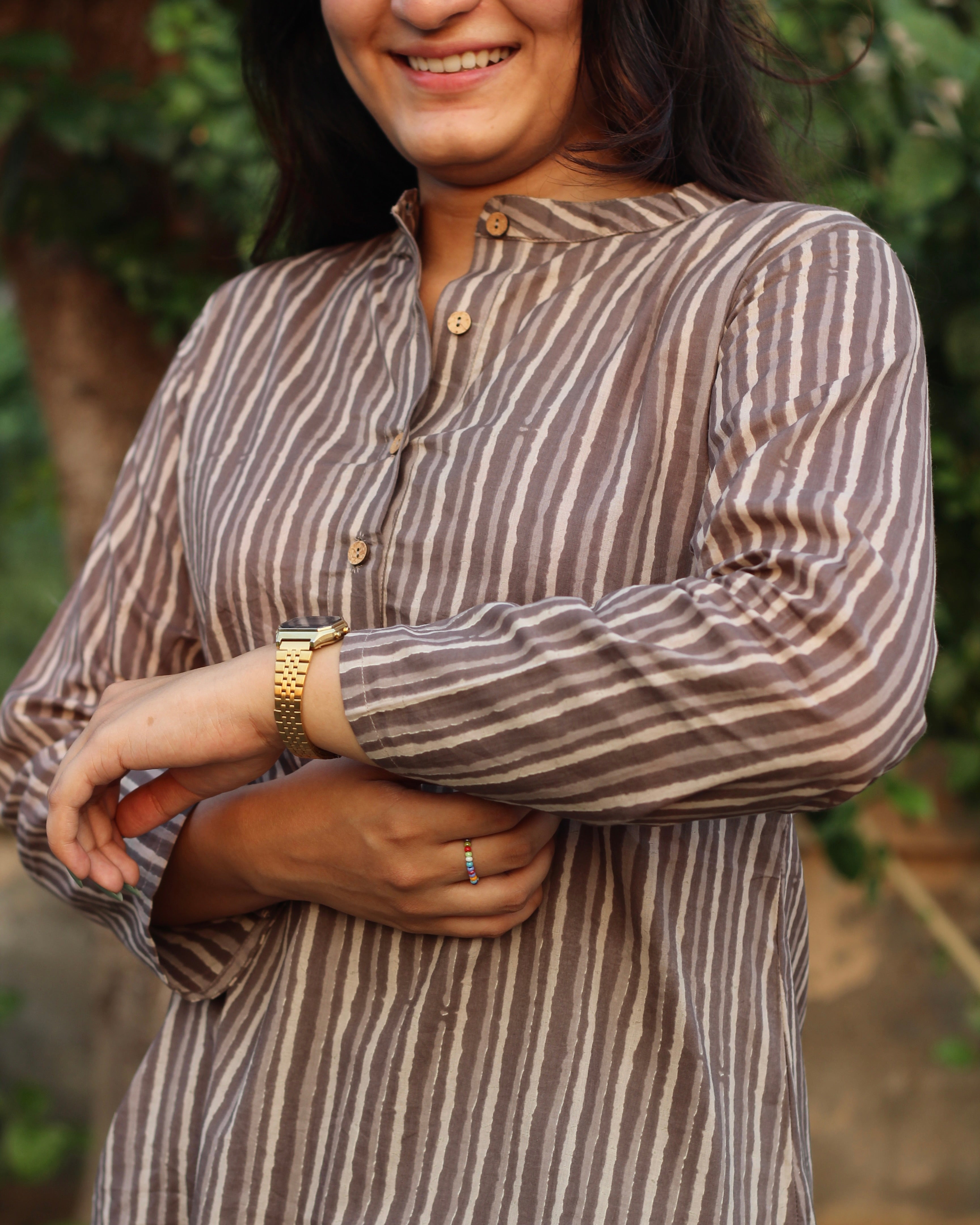 Long comfortable sleeves cotton kurta 