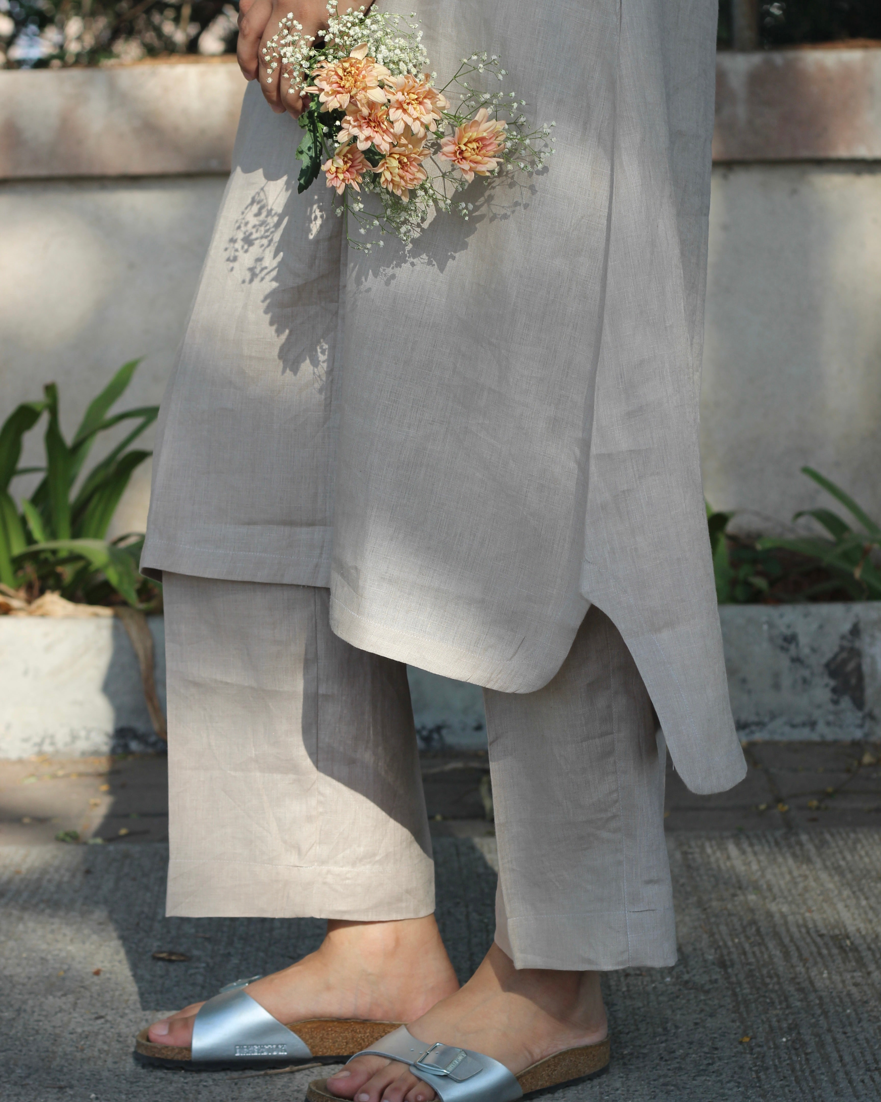 Linen beigh pants 