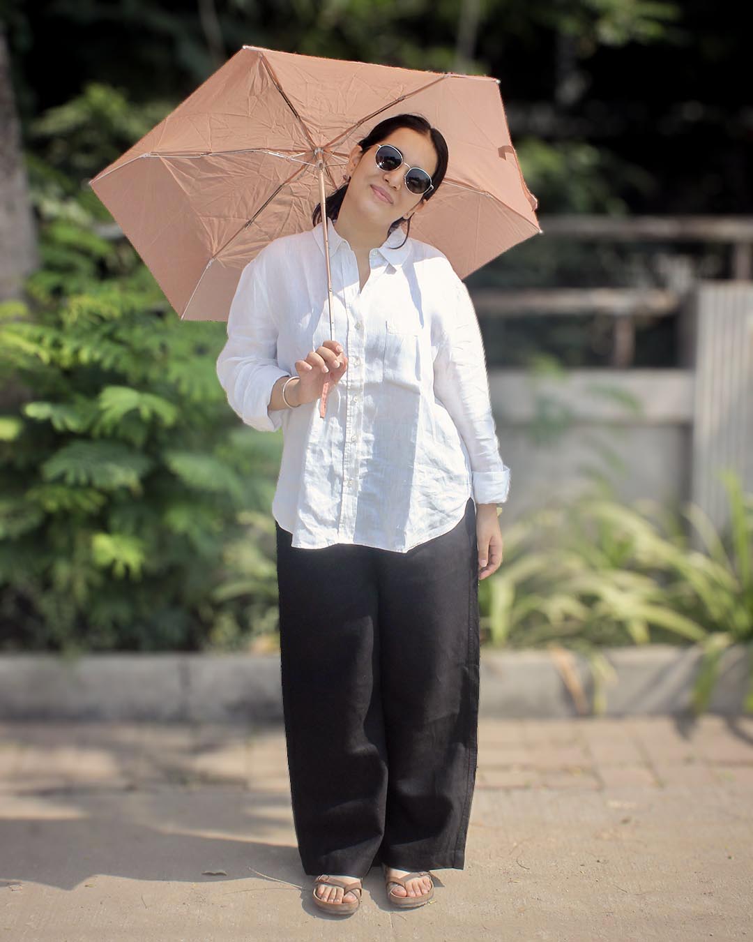 Pure Linen Pants - Black