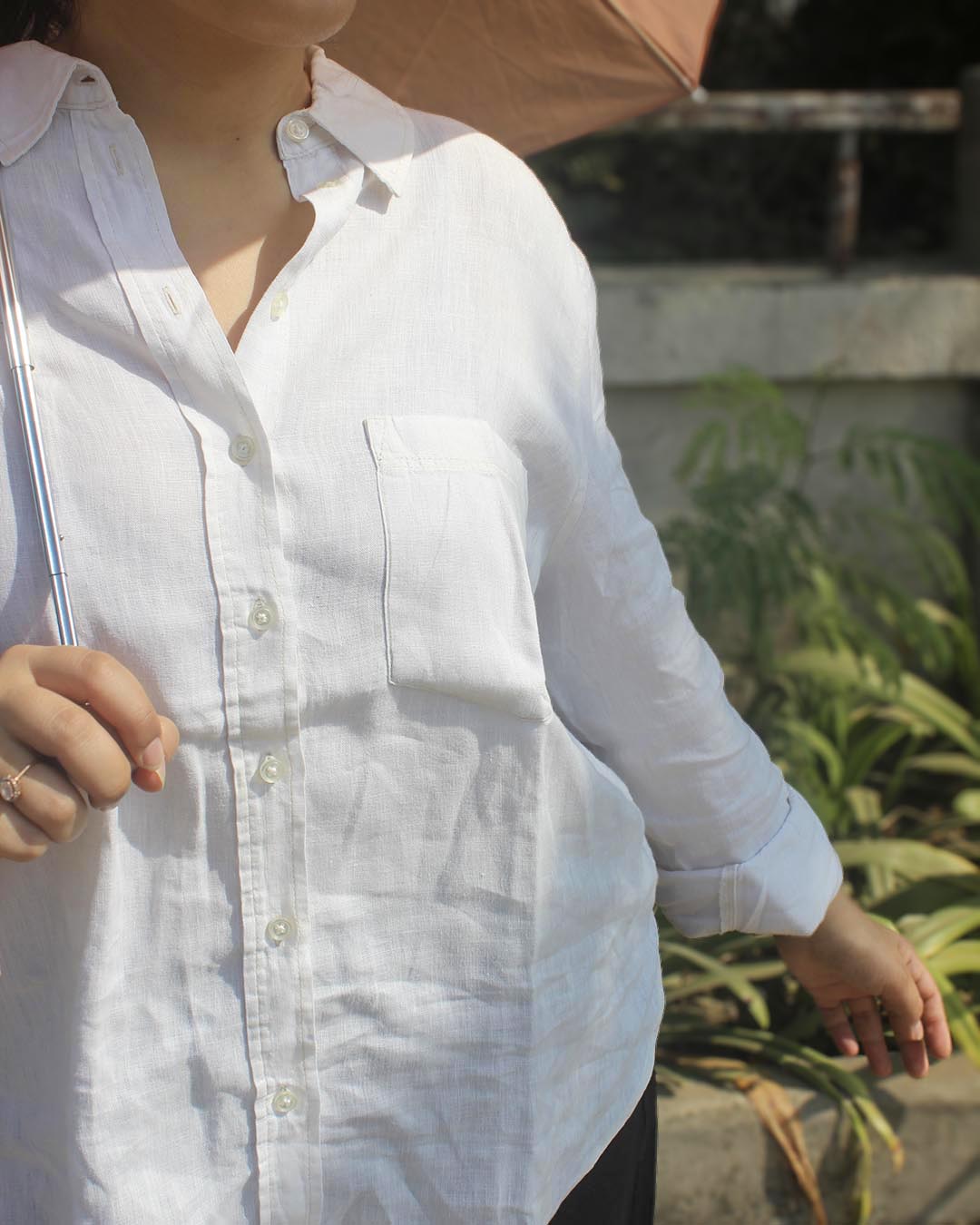 Pure Linen Shirt - White