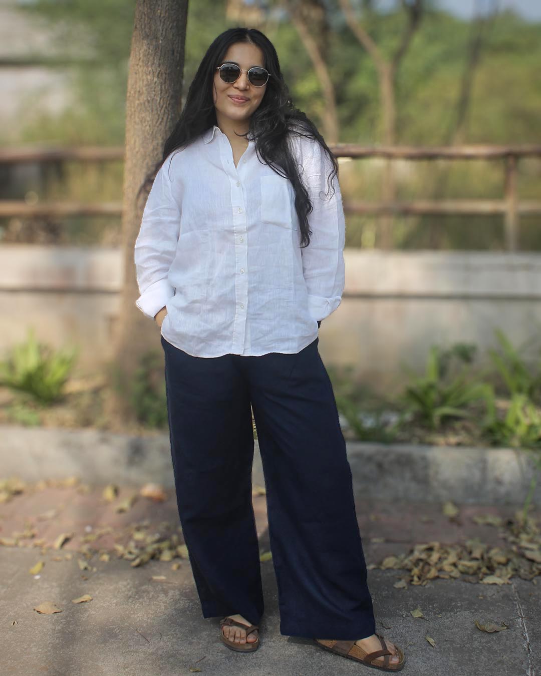 Pure Linen Shirt - White