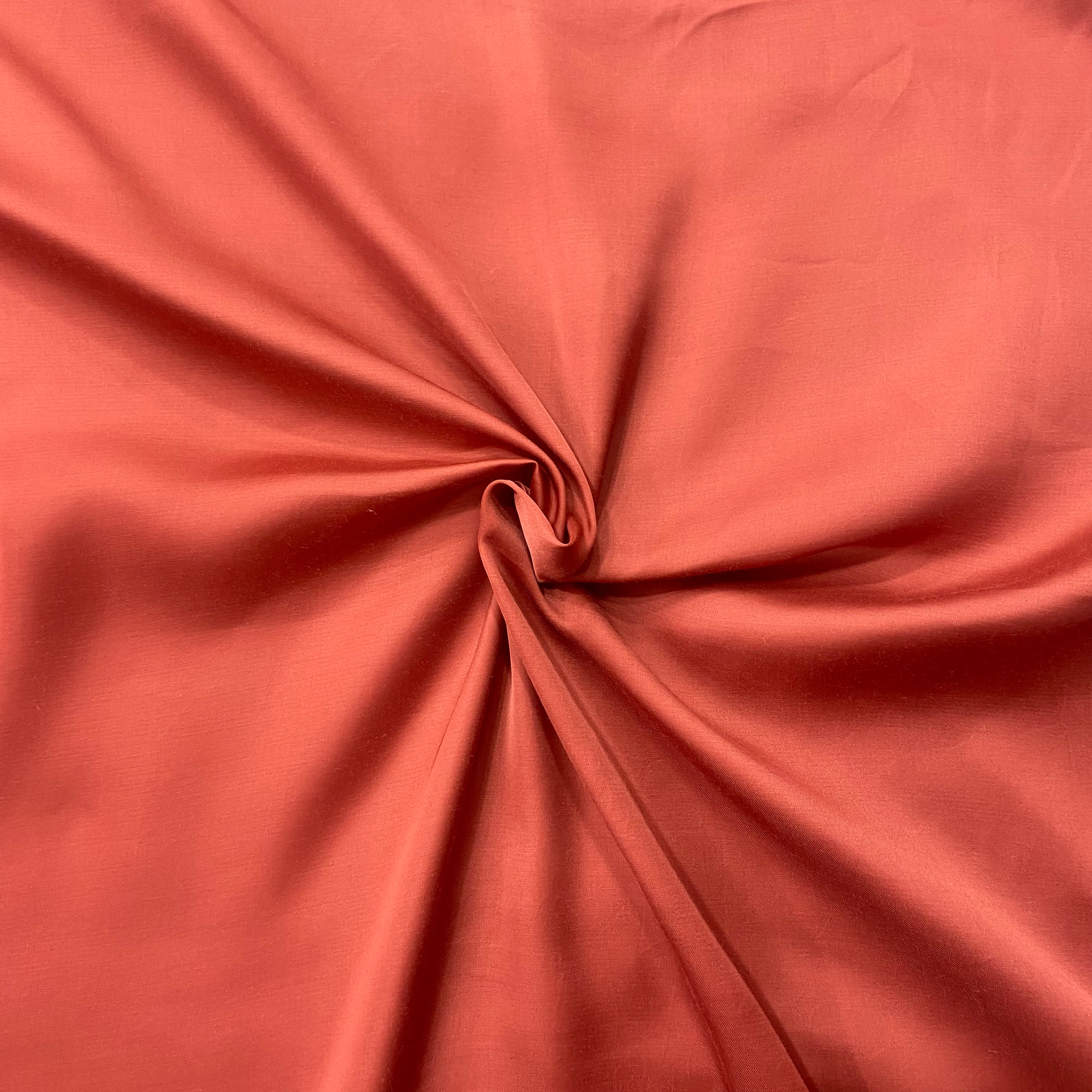 Light red shade modal satin fabric - 44 width per meter price