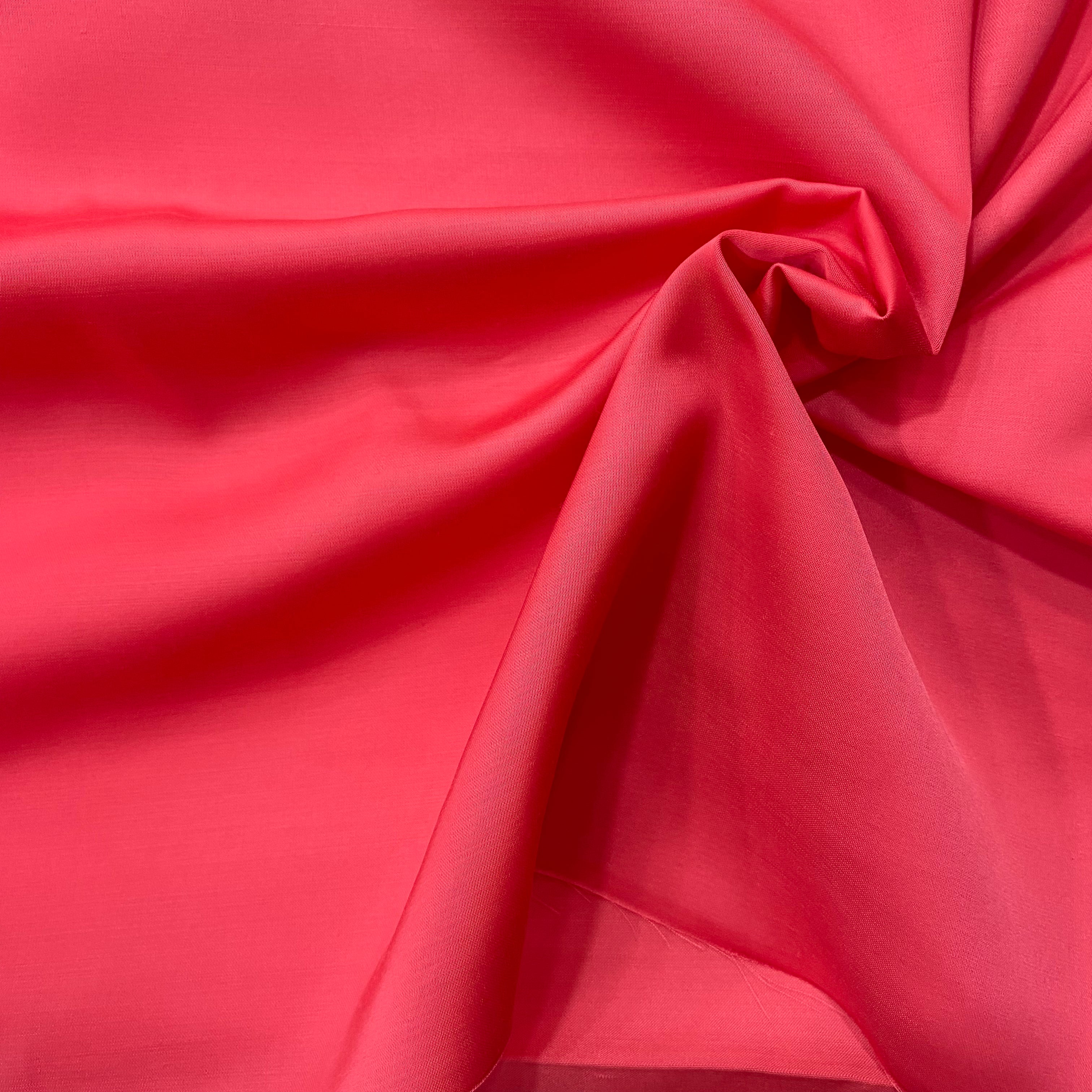 Pretty pink modal satin fabric - 44 width per meter price