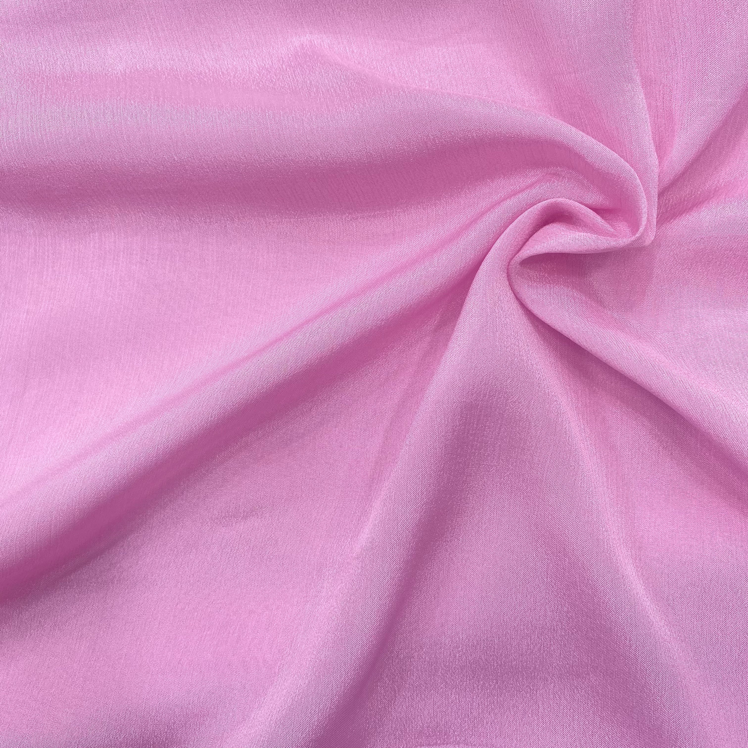Barbie pink pure chinon fabric - 44 width per meter price