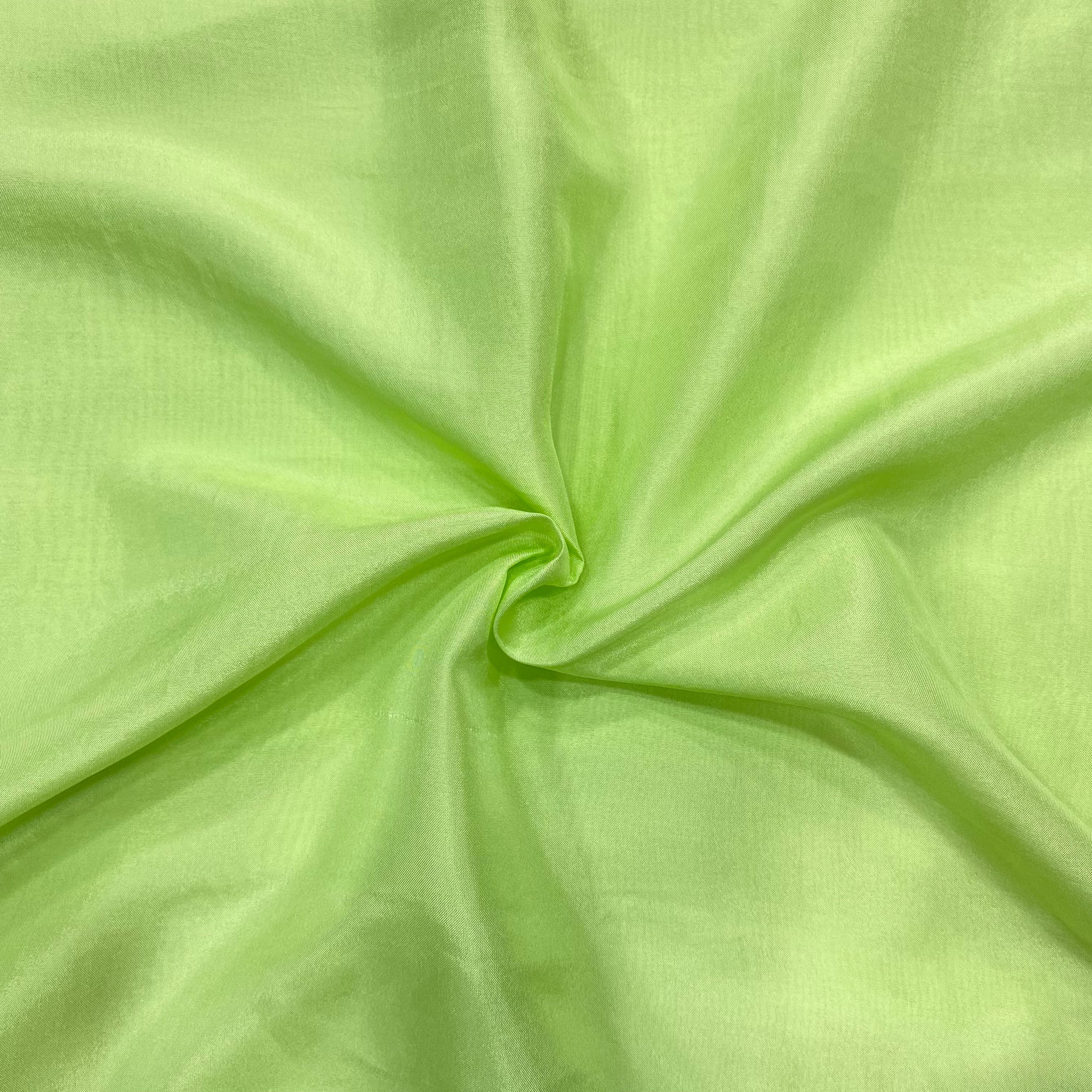 Light pastel green upada silk fabric - 44 width per meter price