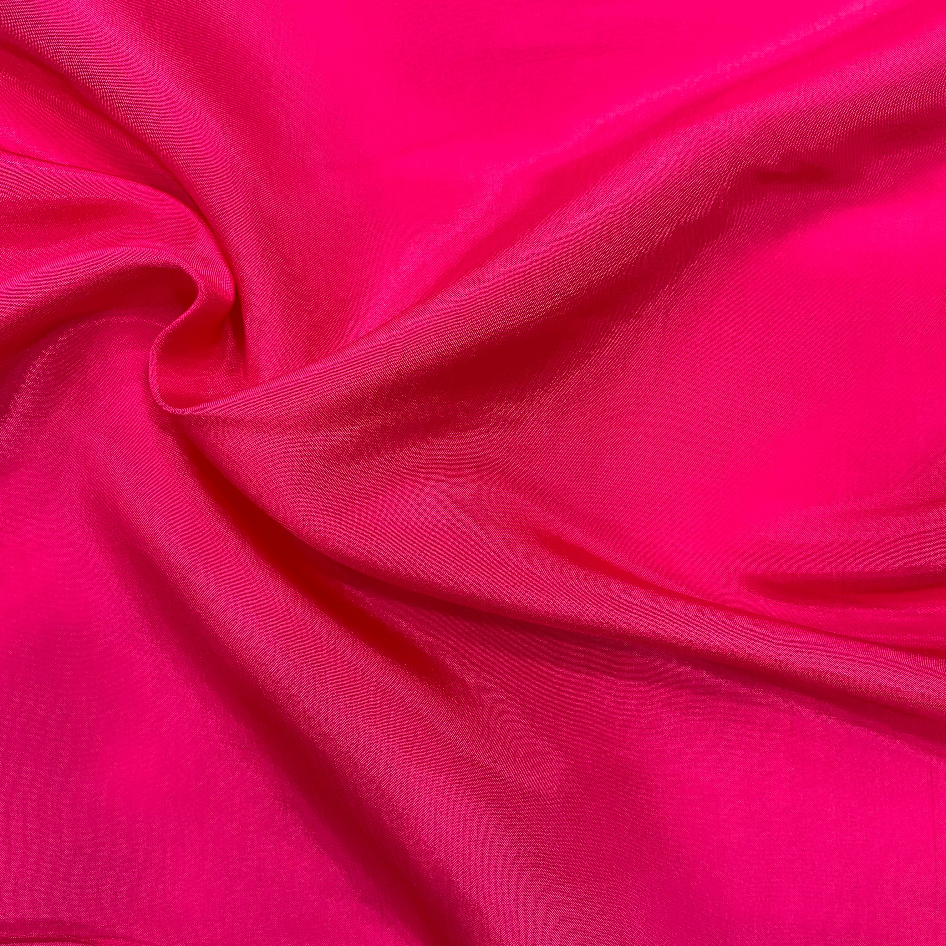 Hot pink upada silk fabric - 44 width per meter price