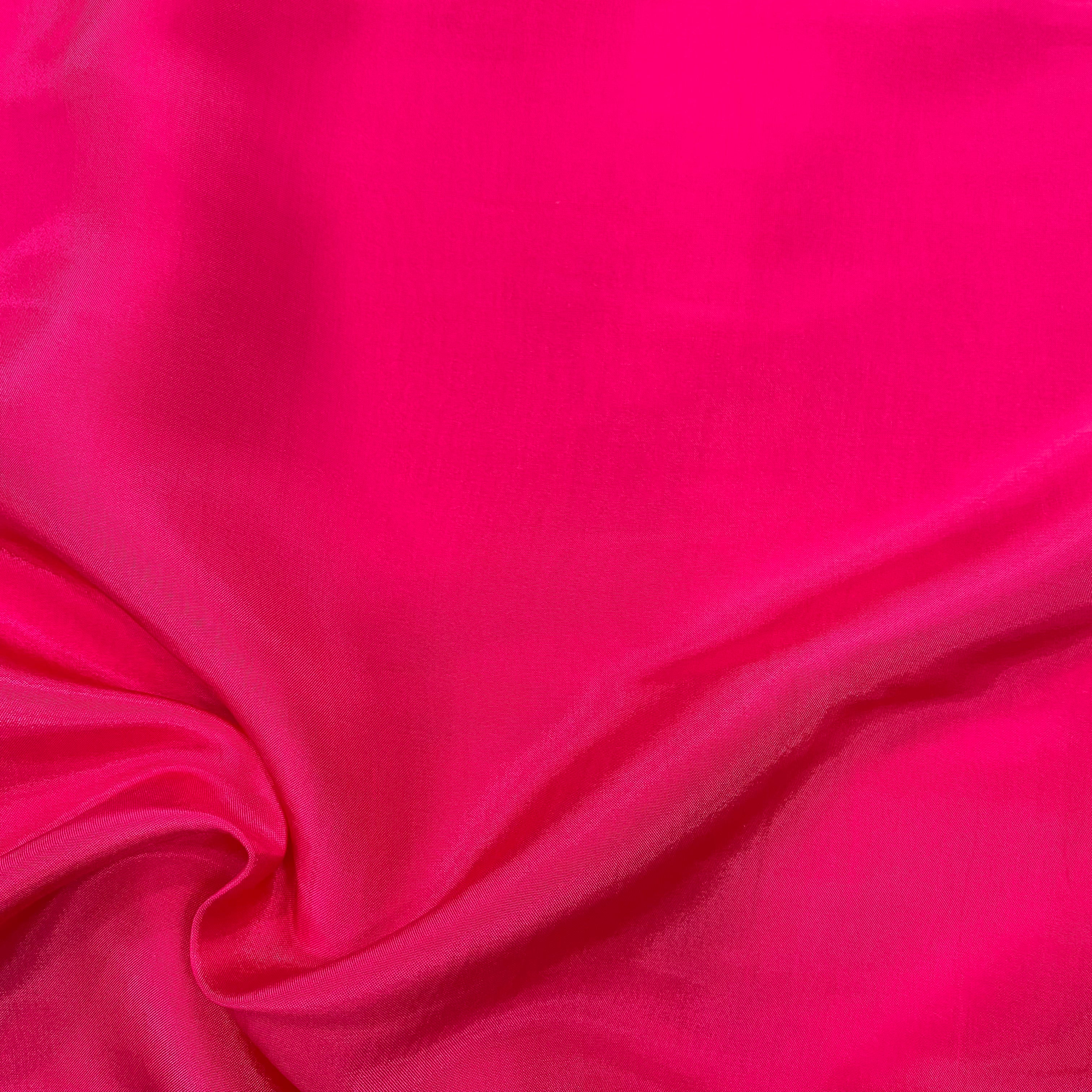 Hot pink upada silk fabric - 44 width per meter price