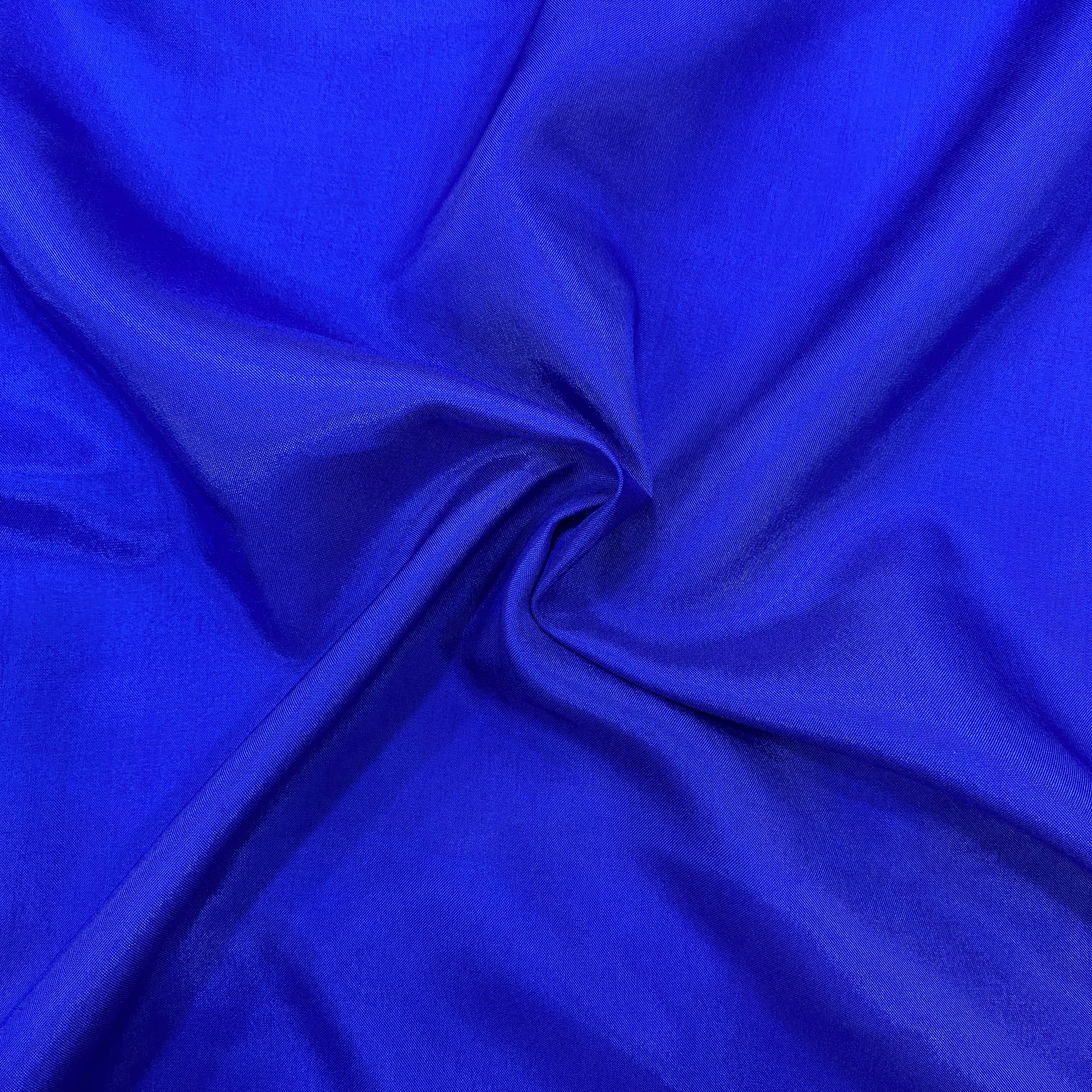 Royal blue upada silk fabric - 44 width per meter price