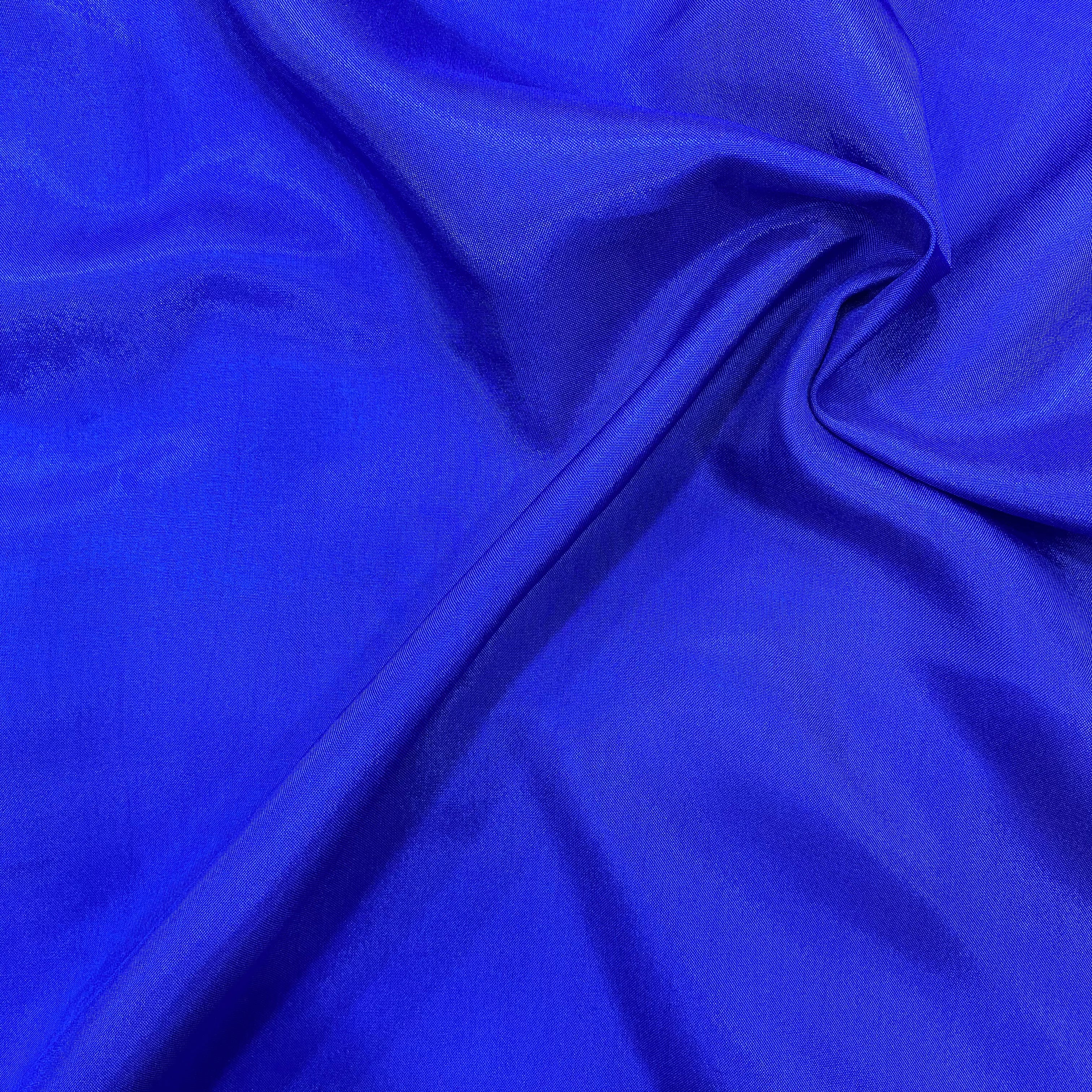 Royal blue upada silk fabric - 44 width per meter price