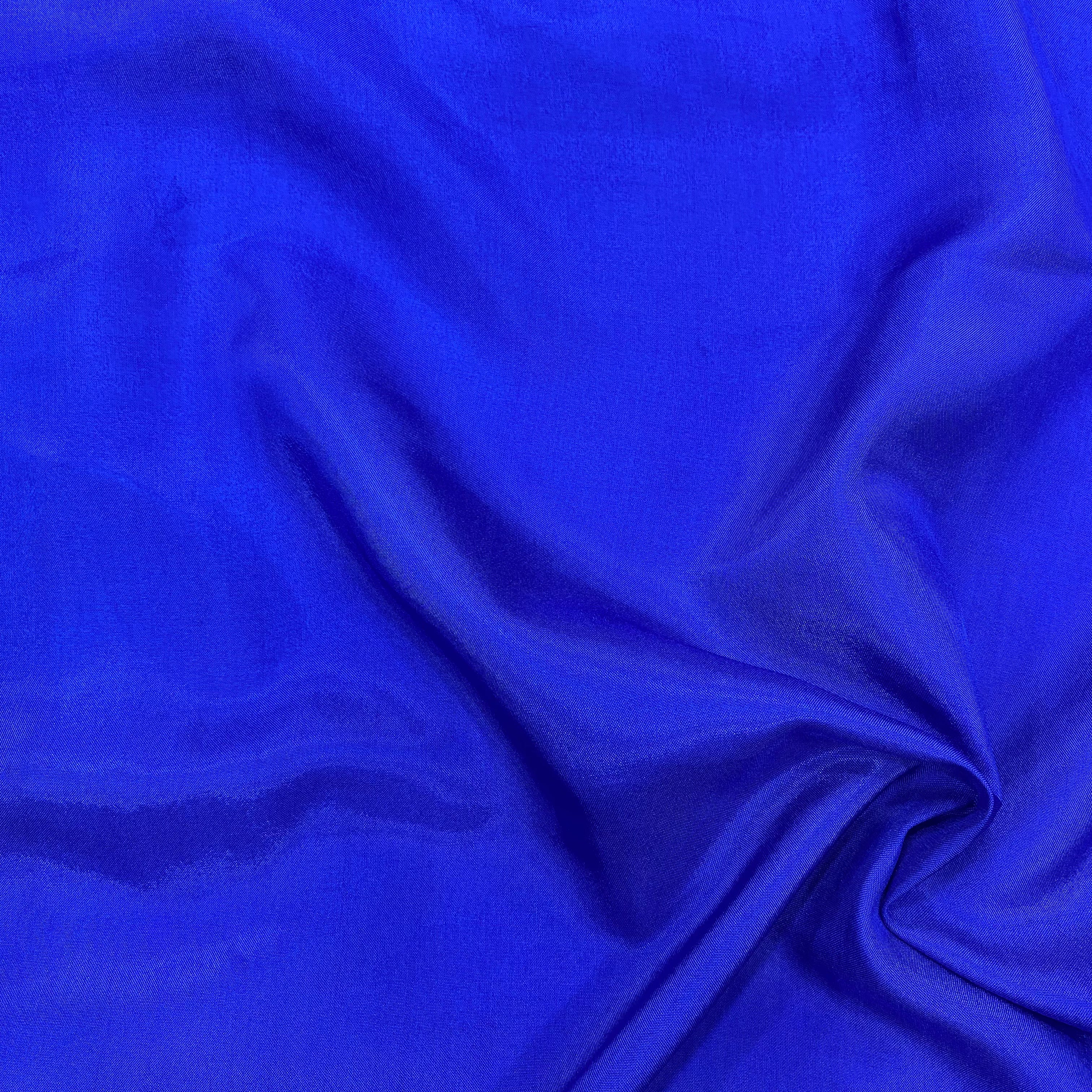 Royal blue upada silk fabric - 44 width per meter price