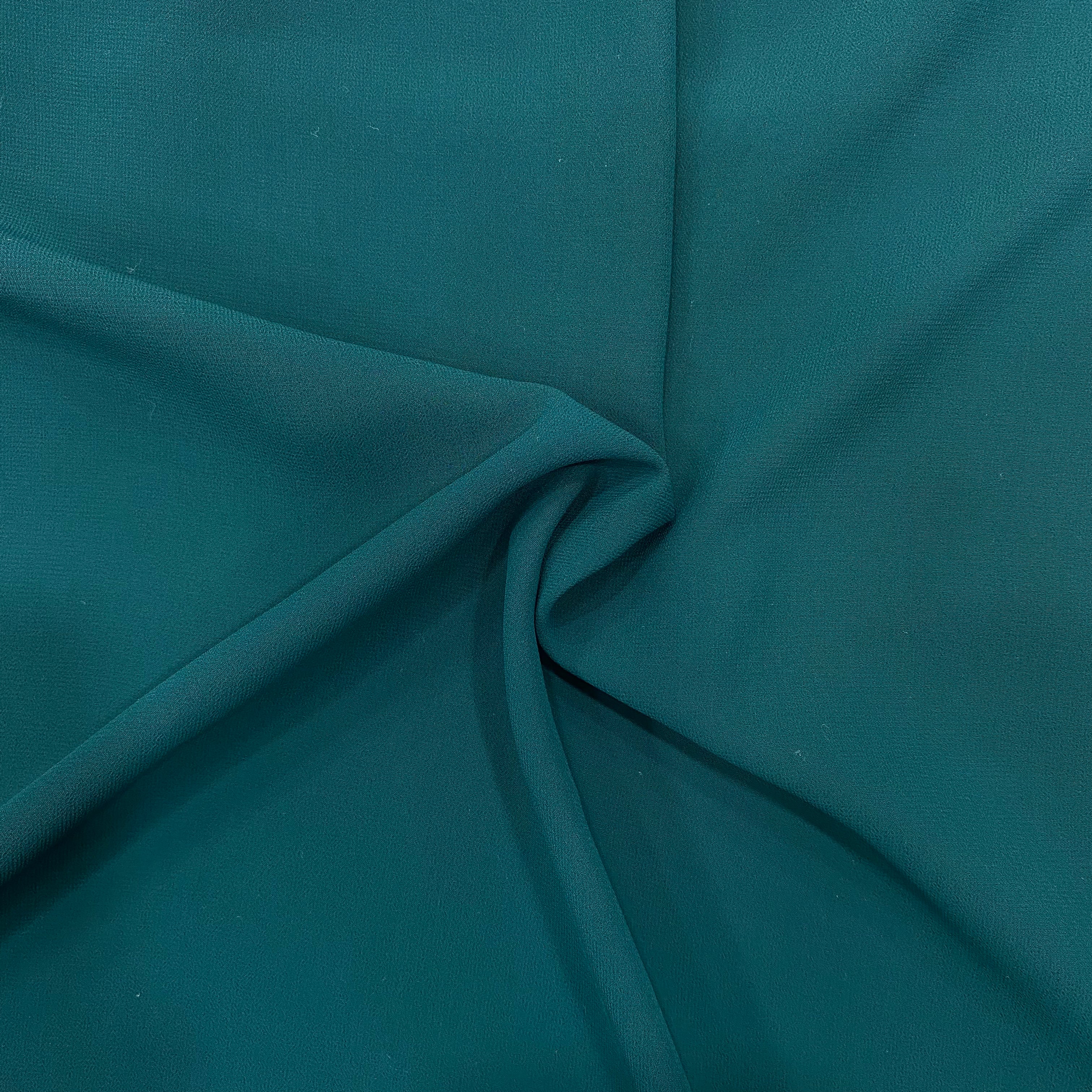 Green teal georgette fabric- 44 width per meter price