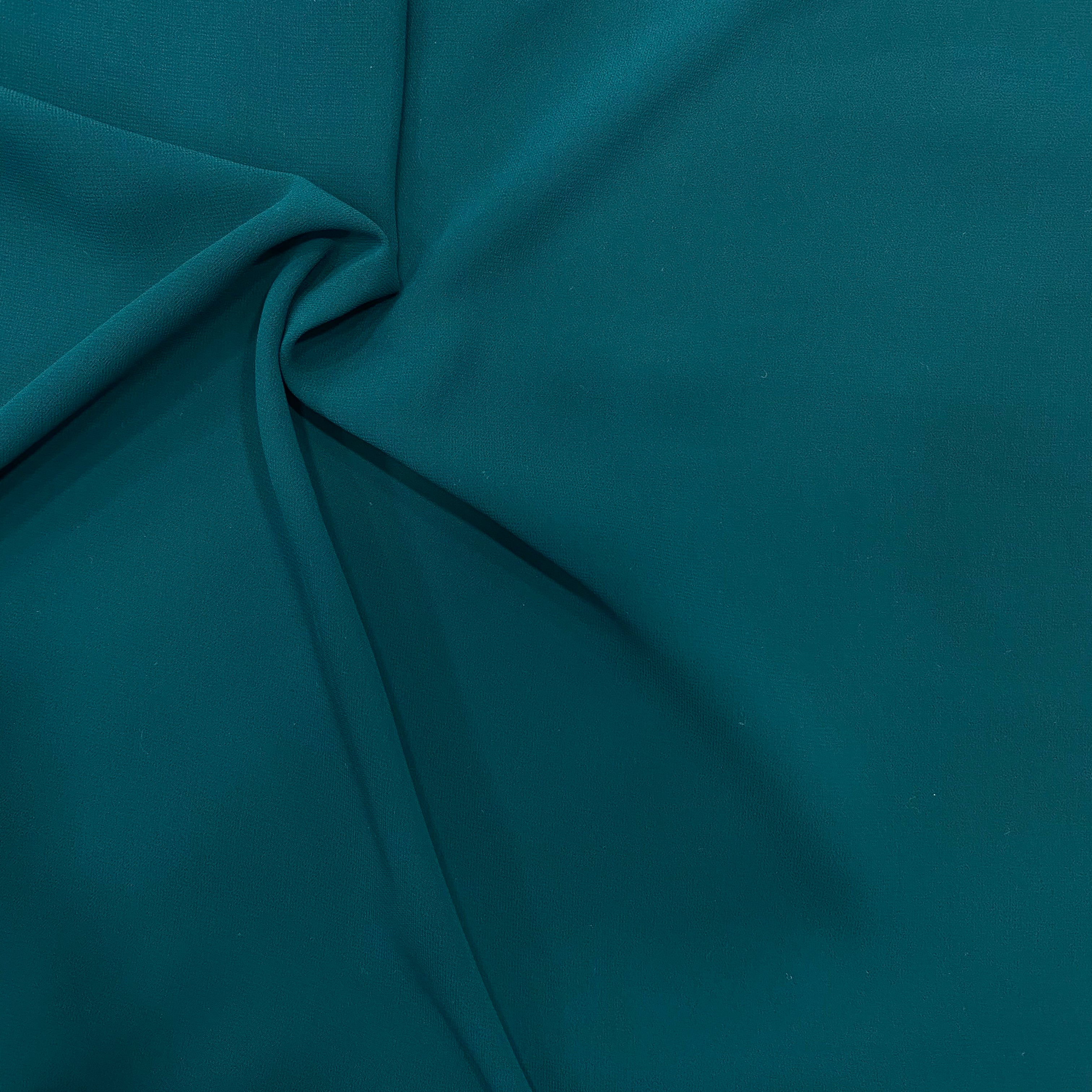 Green teal georgette fabric- 44 width per meter price