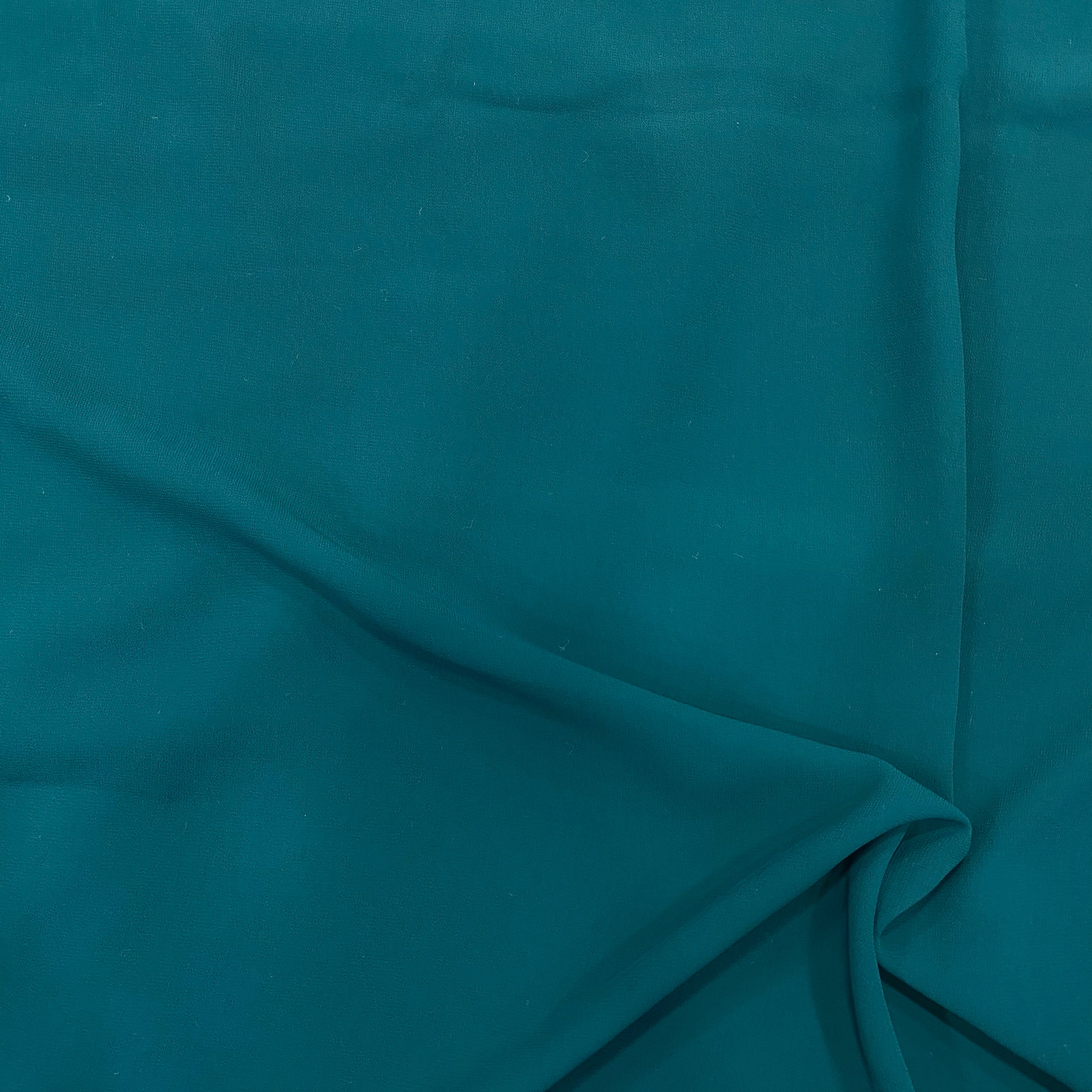 Green teal georgette fabric- 44 width per meter price