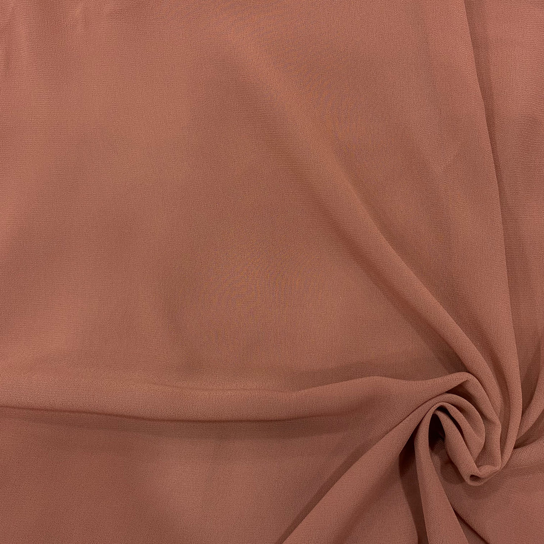 Closer view for Georgette fabric in brown 