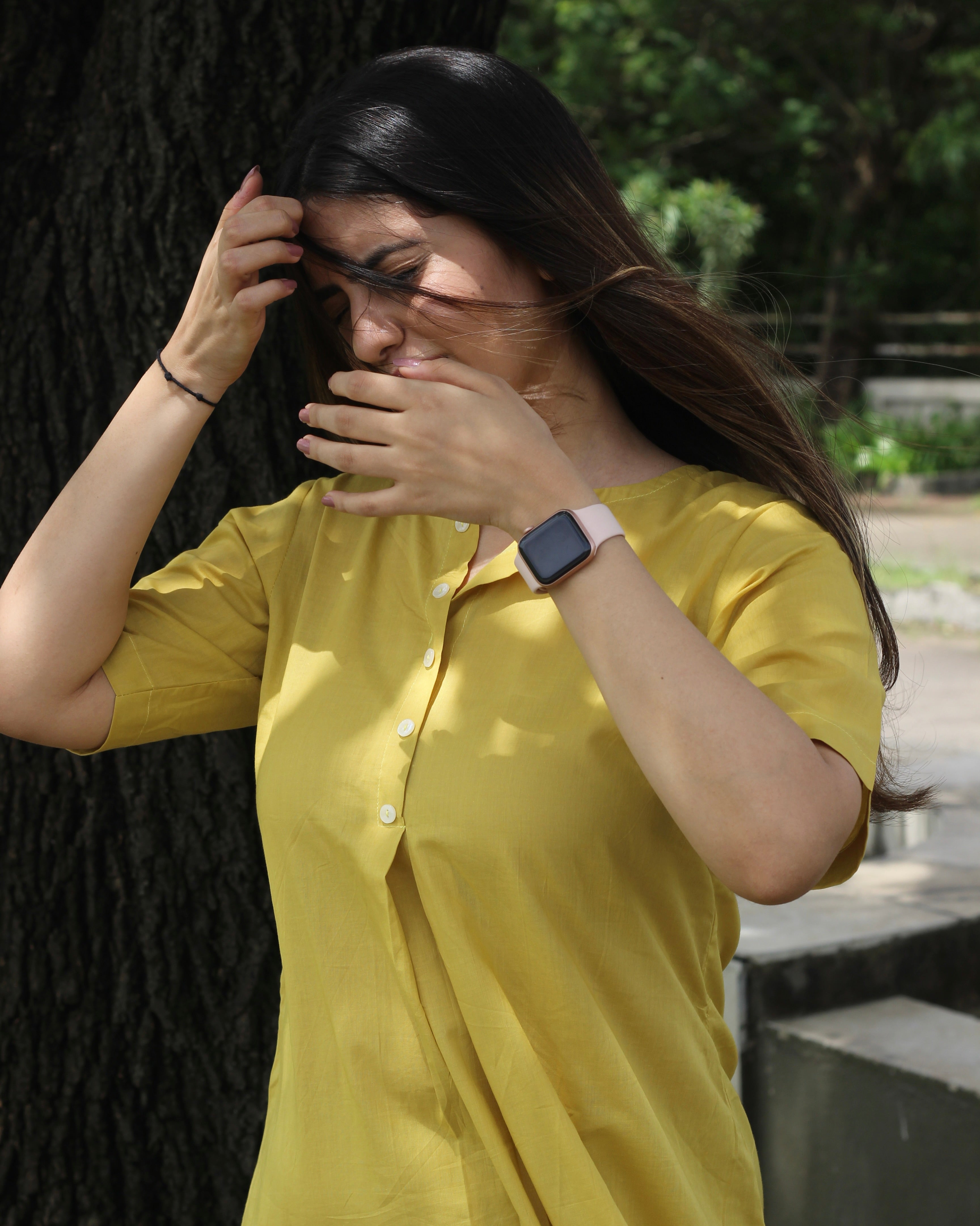 Premium Cotton Yellow Lounge Set