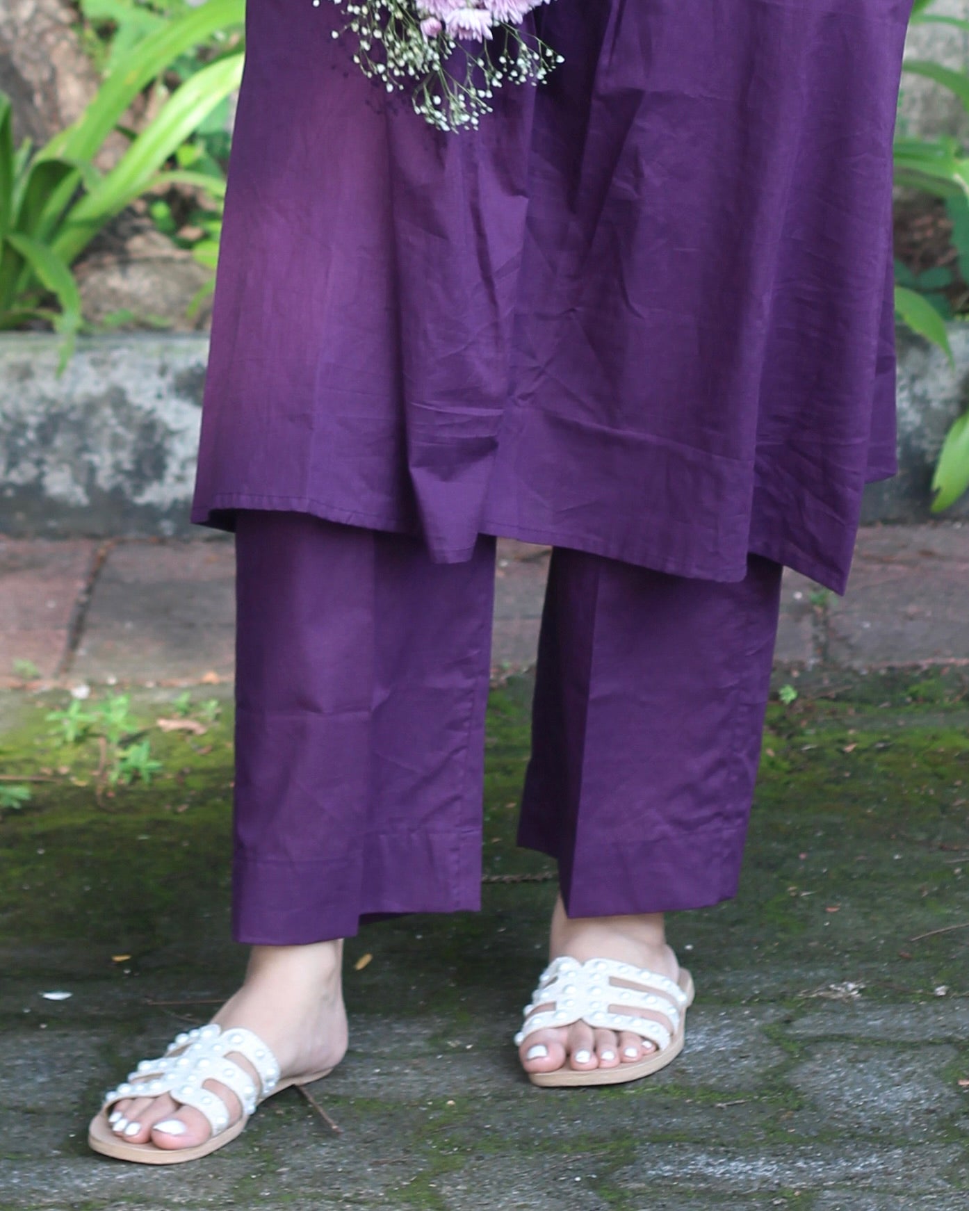 Premium Cotton Dark Purple Pants