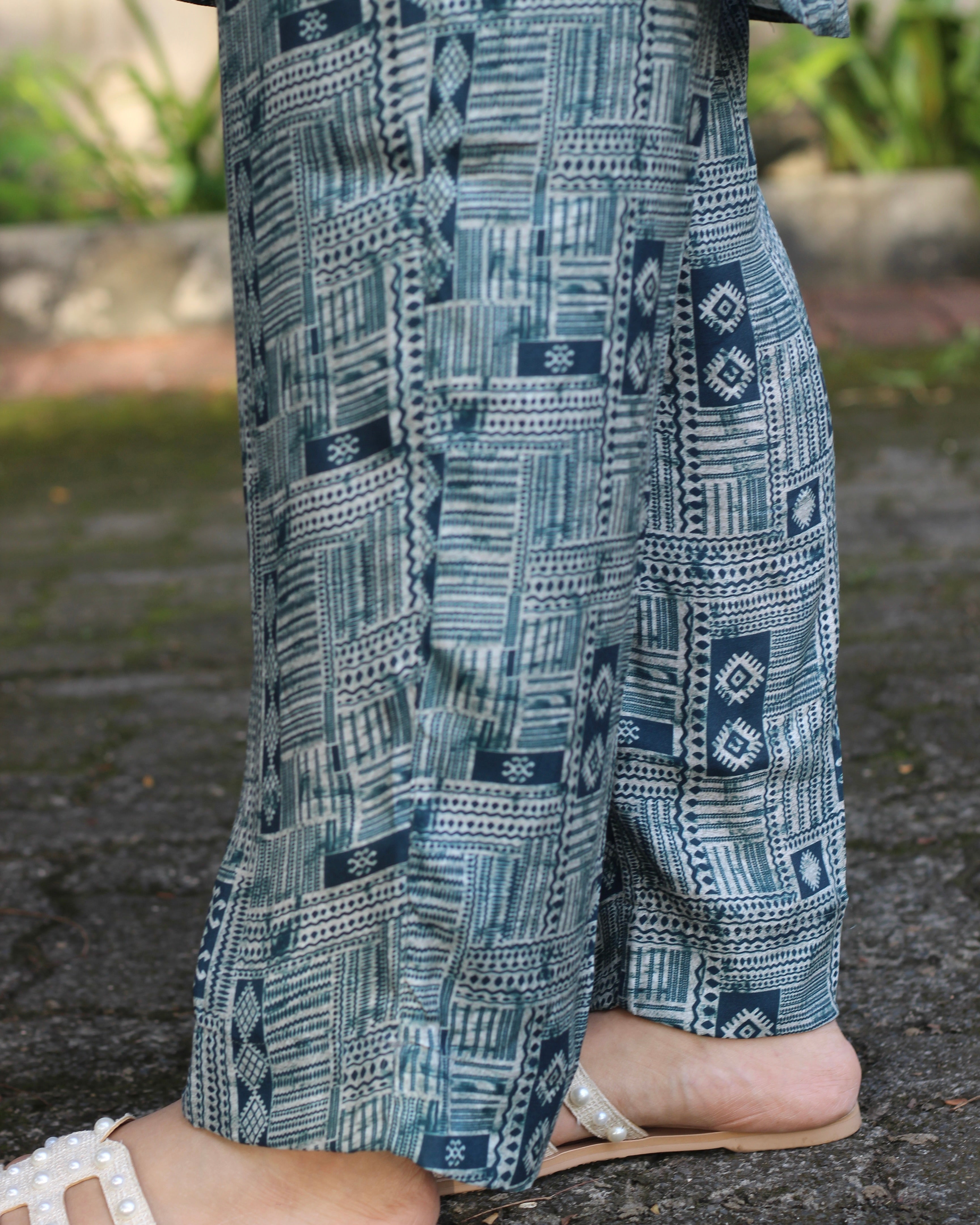 Pure Modal satin Printed co-ord set