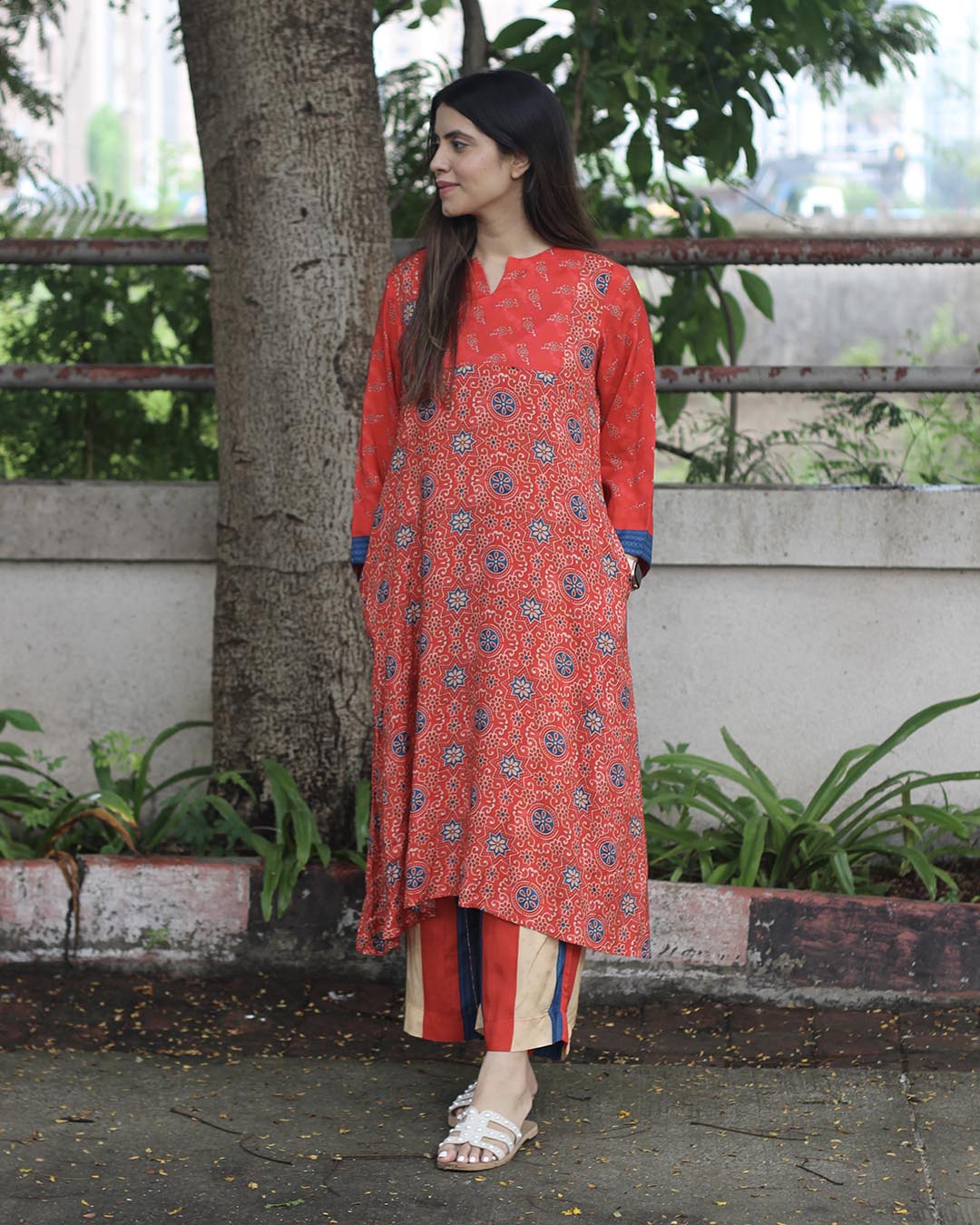 Vibrant Fusion Kurta Pant Set