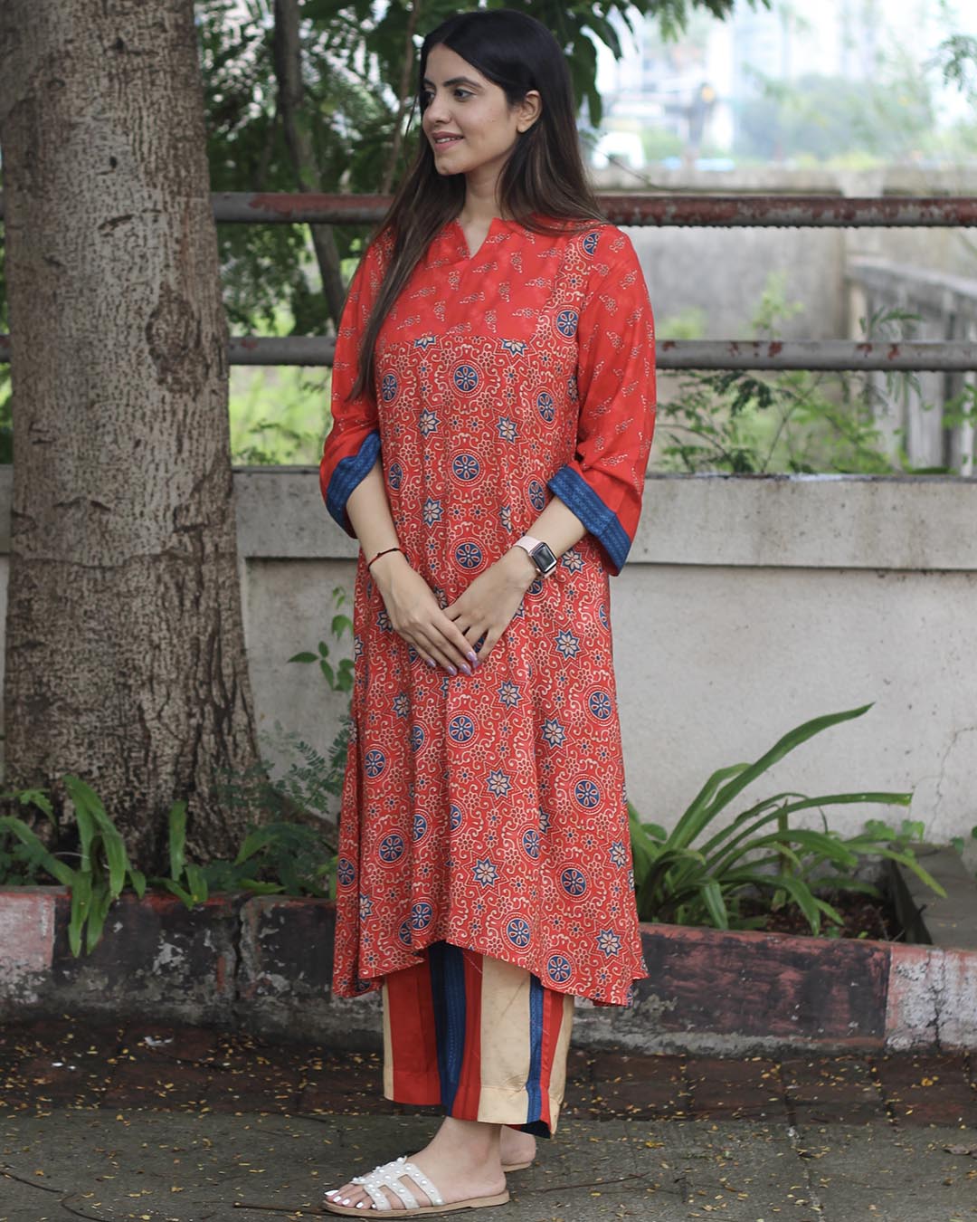 Vibrant Fusion Kurta Pant Set