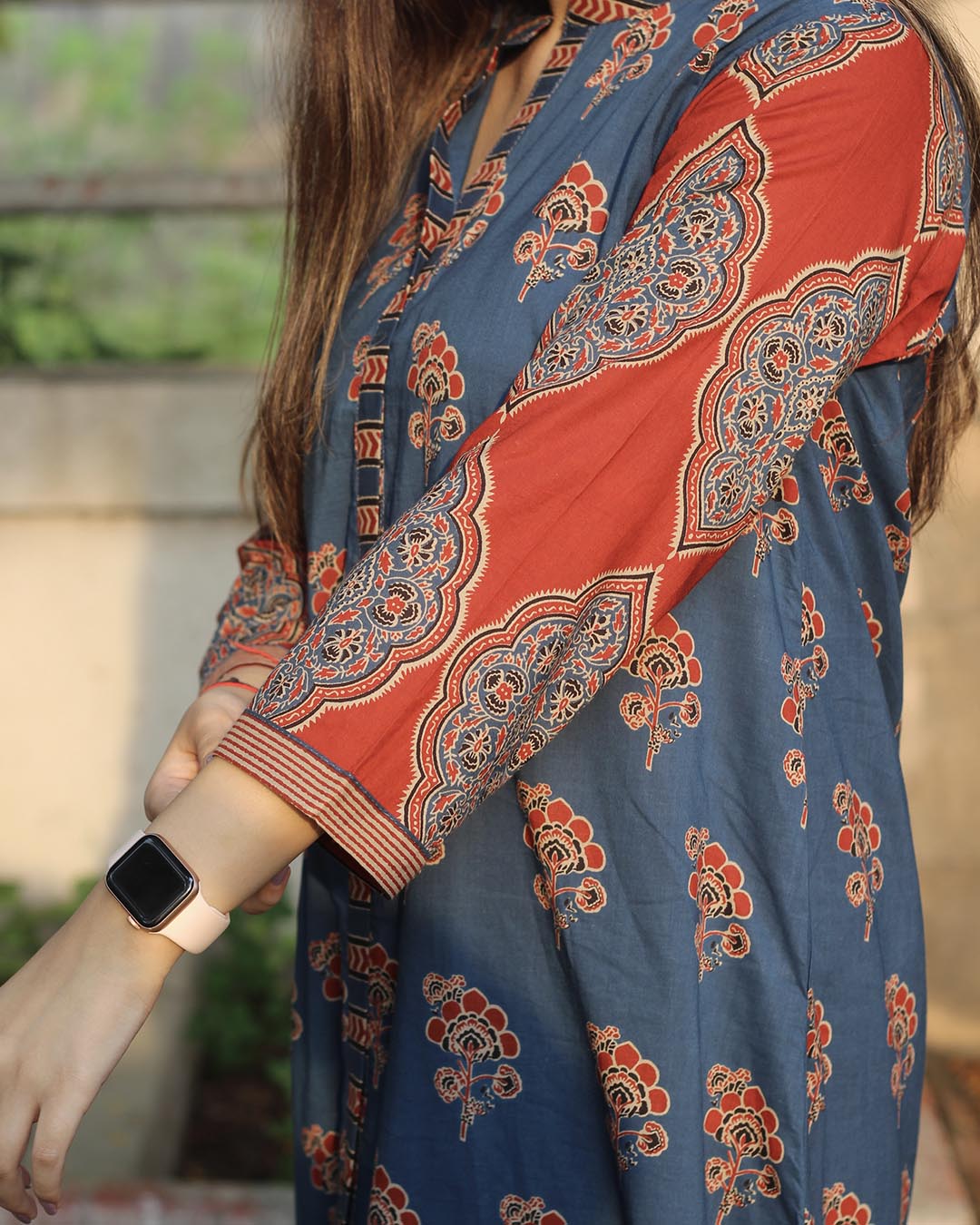 Handcrafted Handblock Kurta in Pure cotton