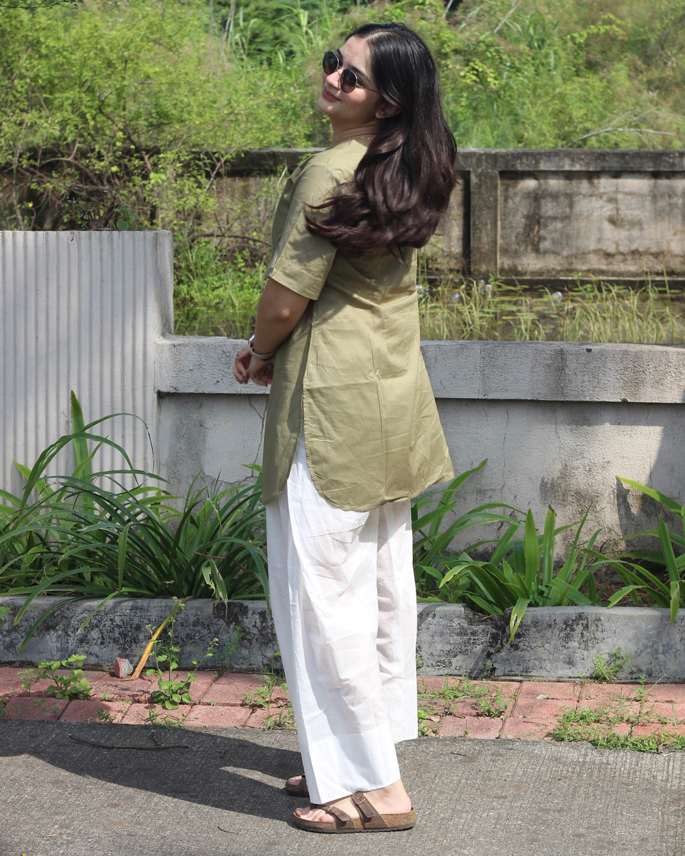 Komal Short Tunic in Pure Cotton