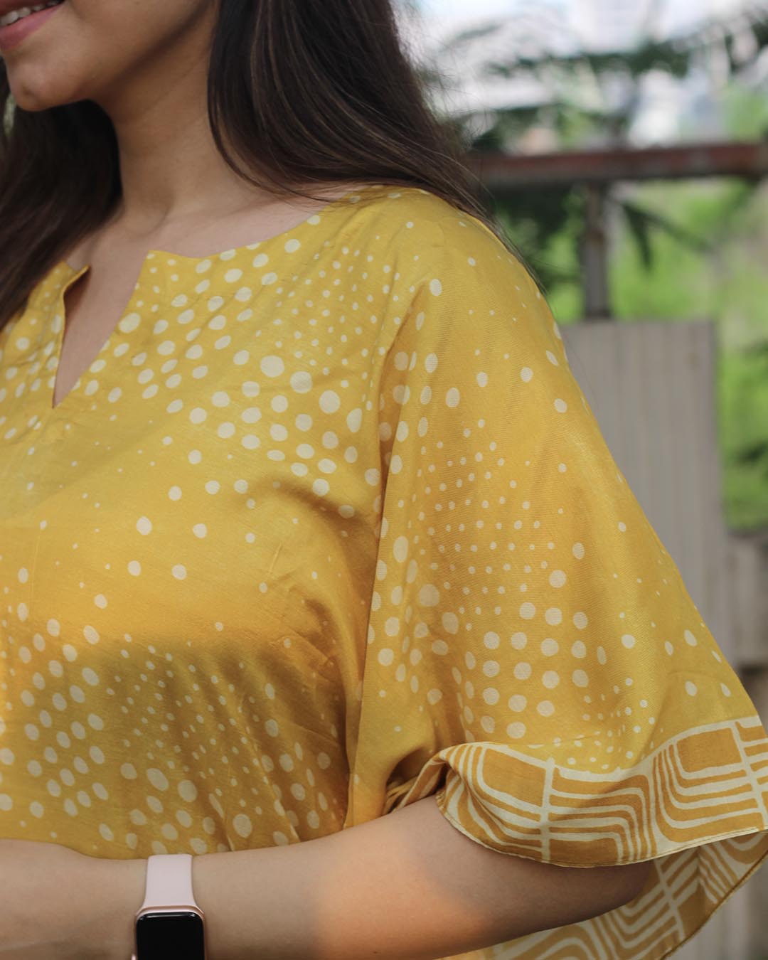 Sunlit Ivory Pure Muslin Kaftan