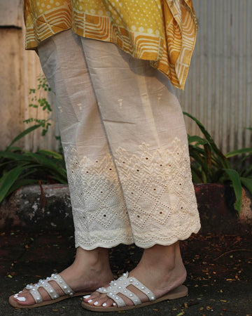 Off-White Hakoba Detailed Palazzo Pants
