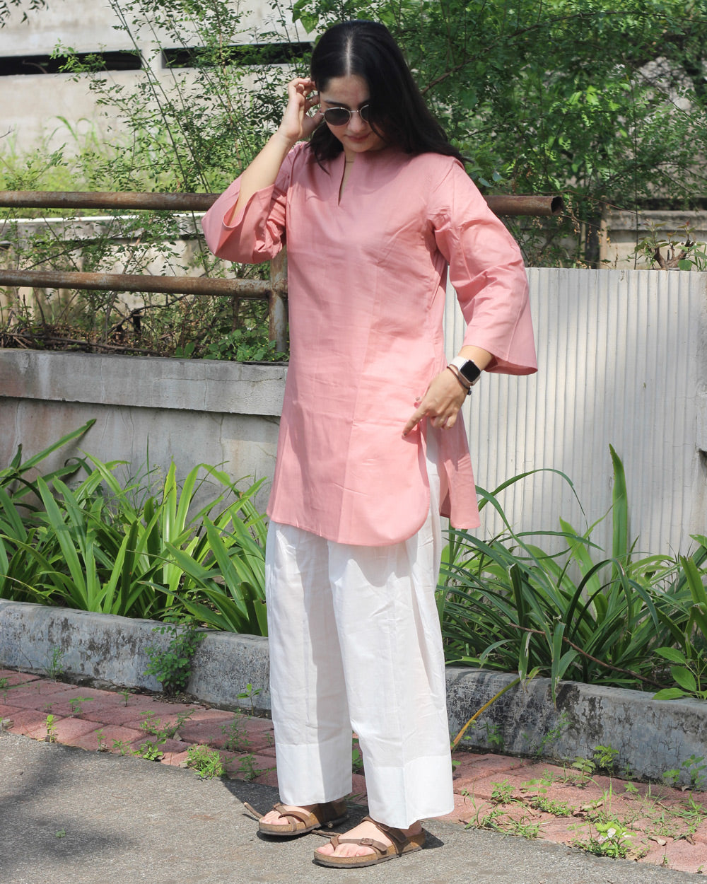 Jiya Short Tunic in Pure Cotton