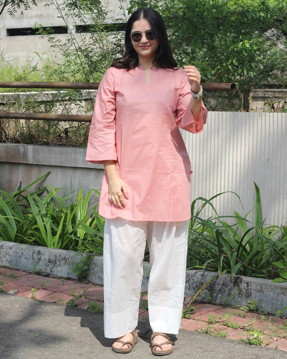 Jiya Short Tunic in Pure Cotton
