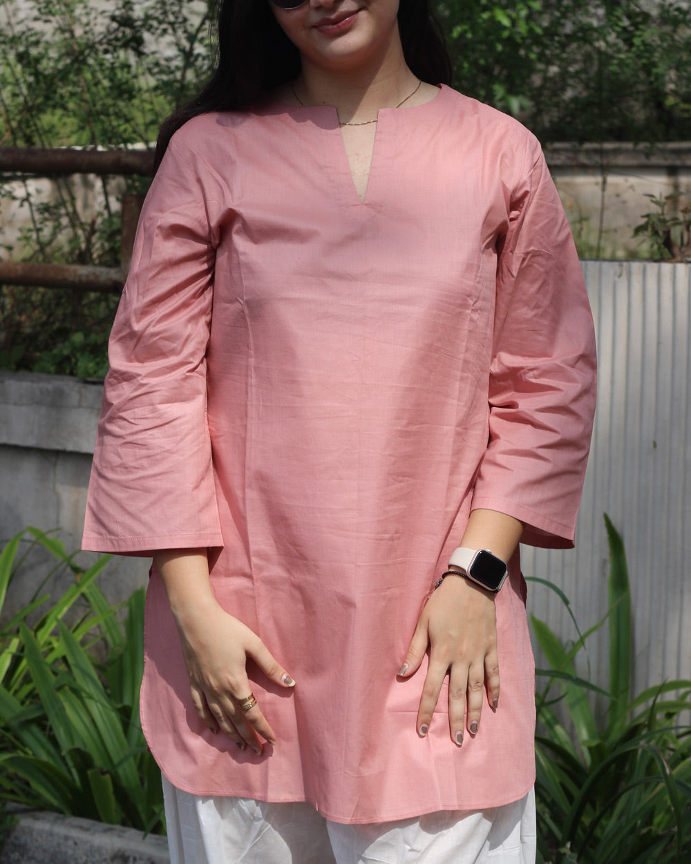 Jiya Short Tunic in Pure Cotton
