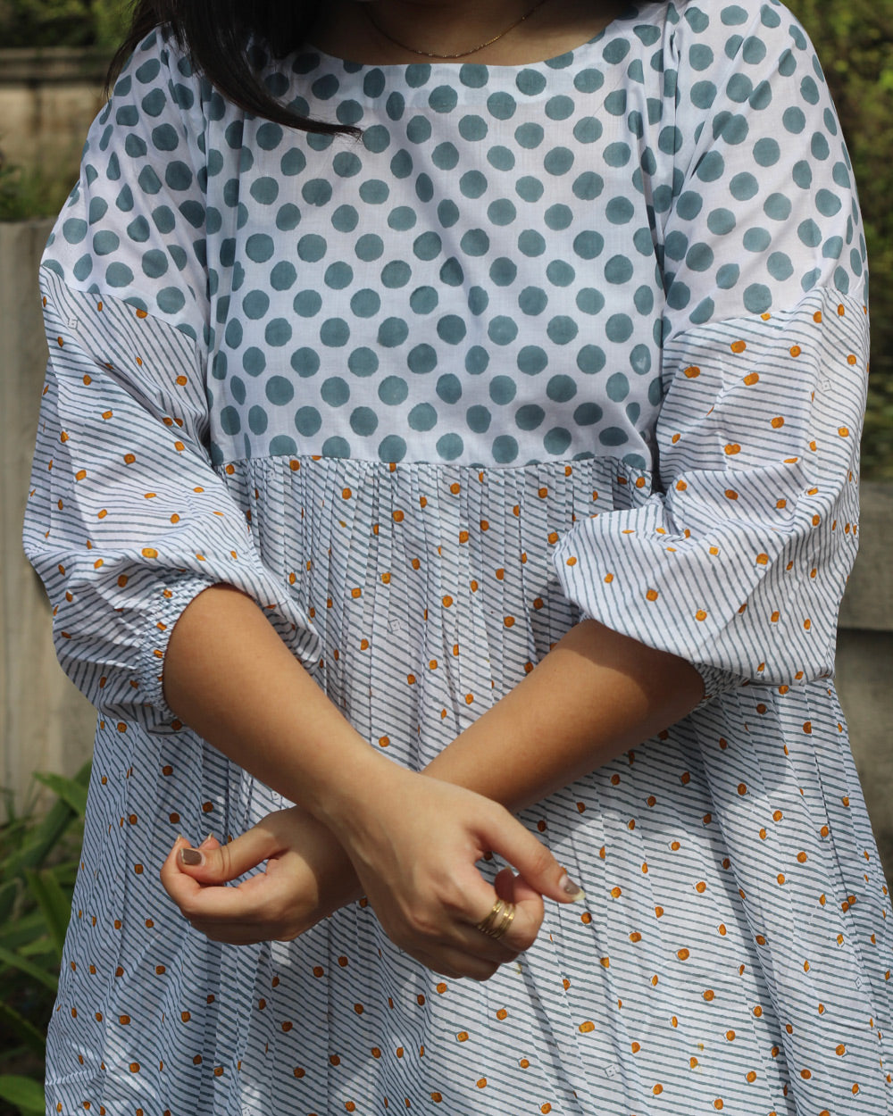 Jhumki Long Kurta in Pure Cotton