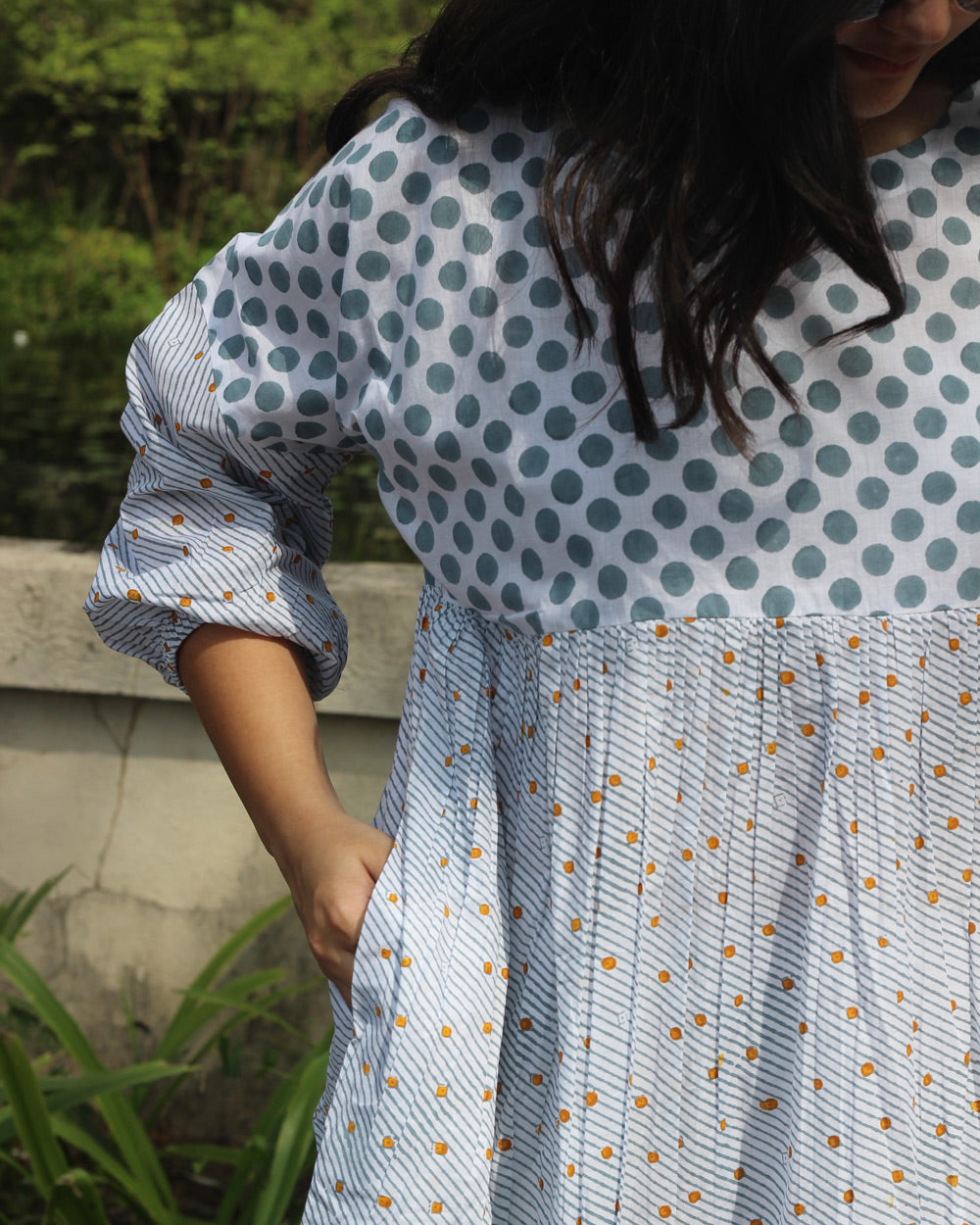 Jhumki Long Kurta in Pure Cotton