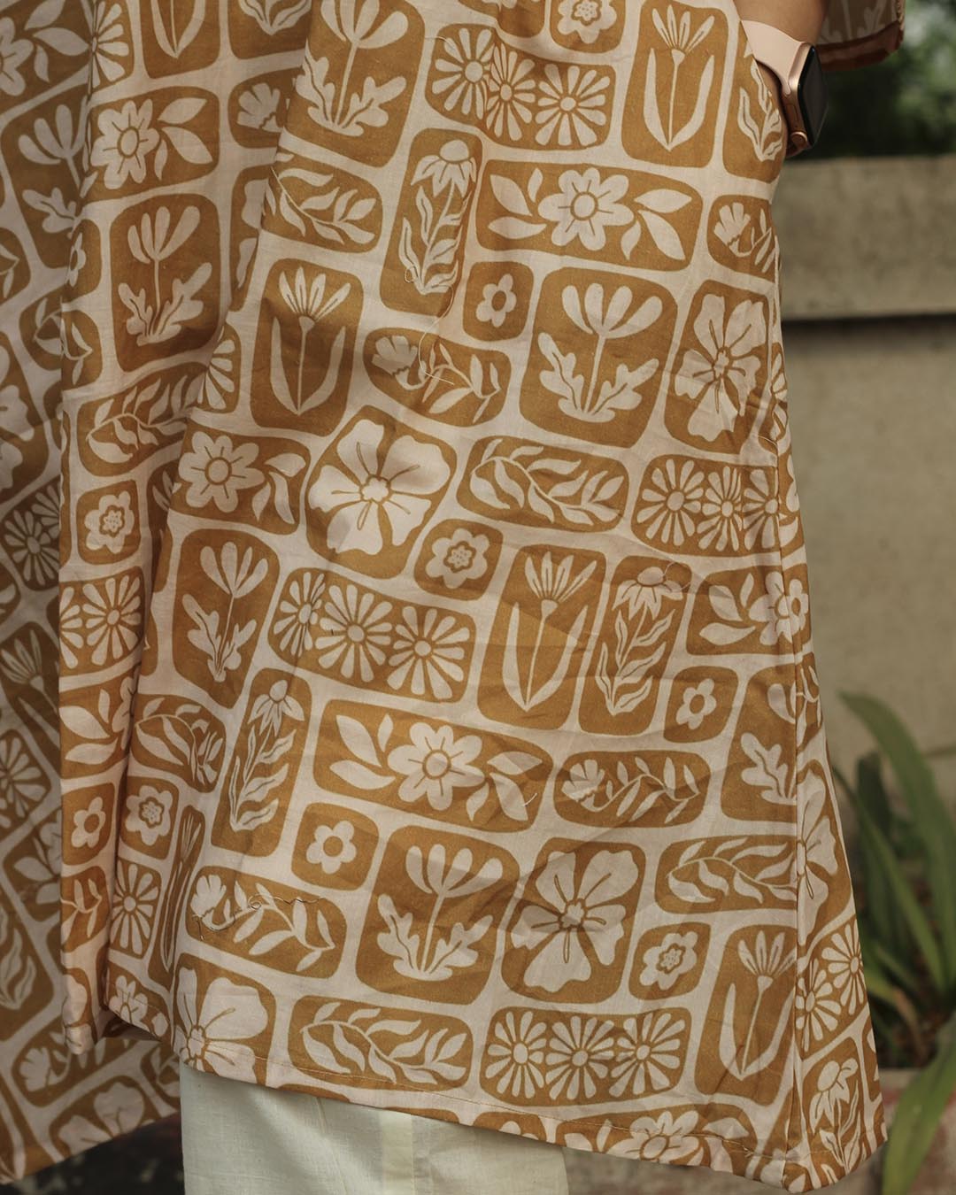 Mustard Harmony Long Kurta