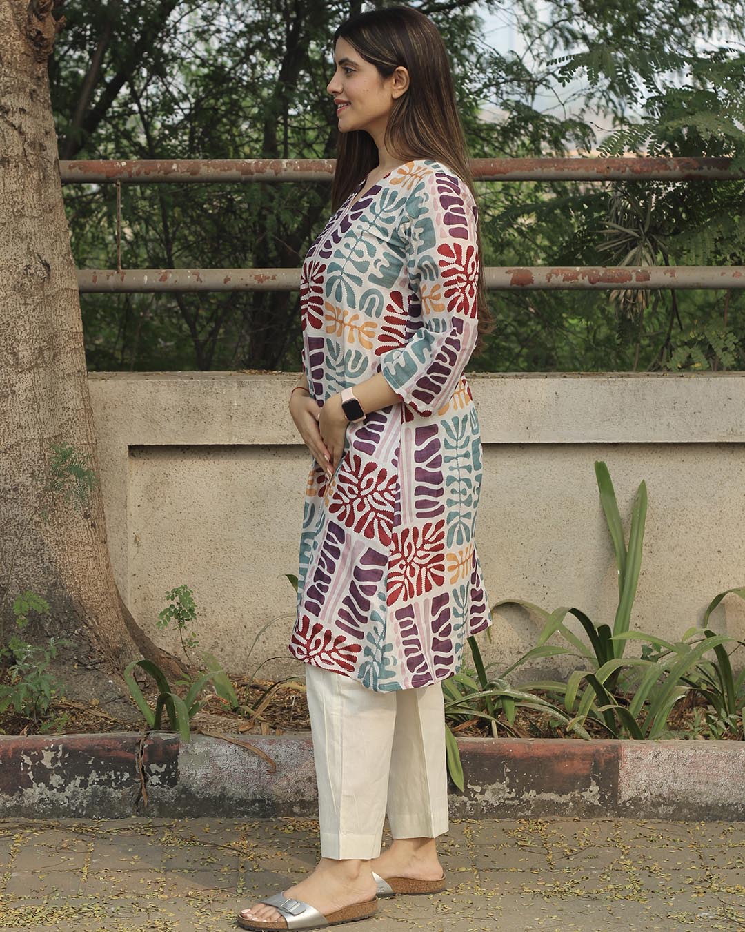 Prism A-Line Kurta in Premium Cotton