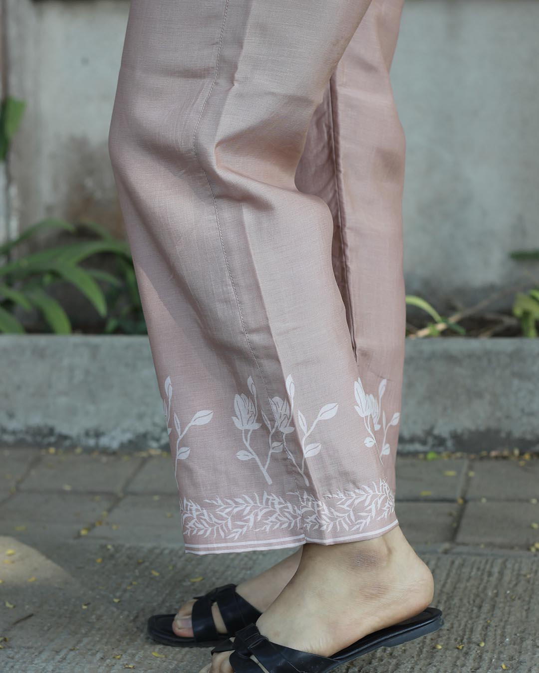 Ivory bloom Pure cotton silk co-ord set