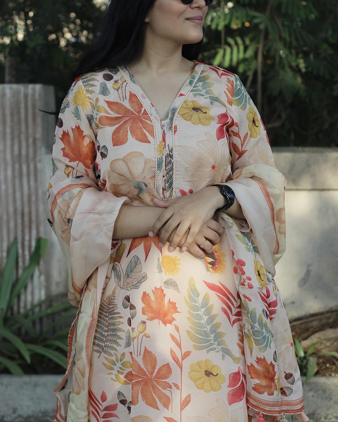 Noor – Pure Organza Floral Suit Set
