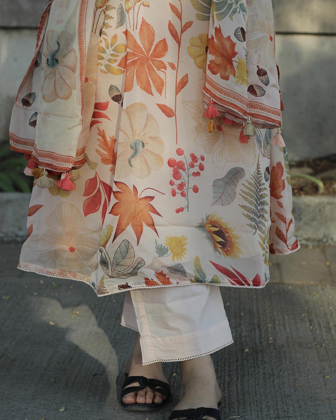 Noor – Pure Organza Floral Suit Set