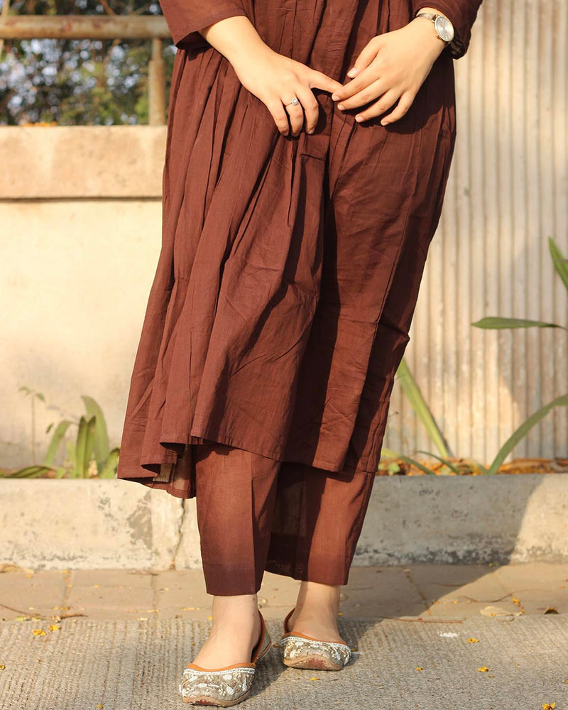 Best seller : Brown Mul cotton kurta set
