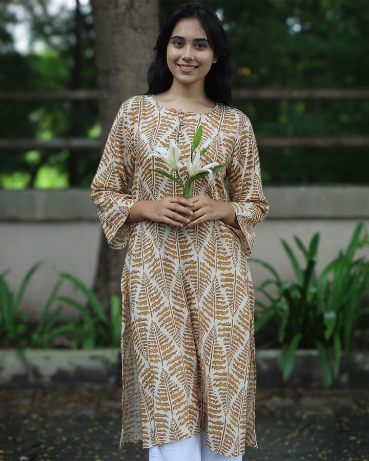 Occur Printed Kurta in Pure Cotton