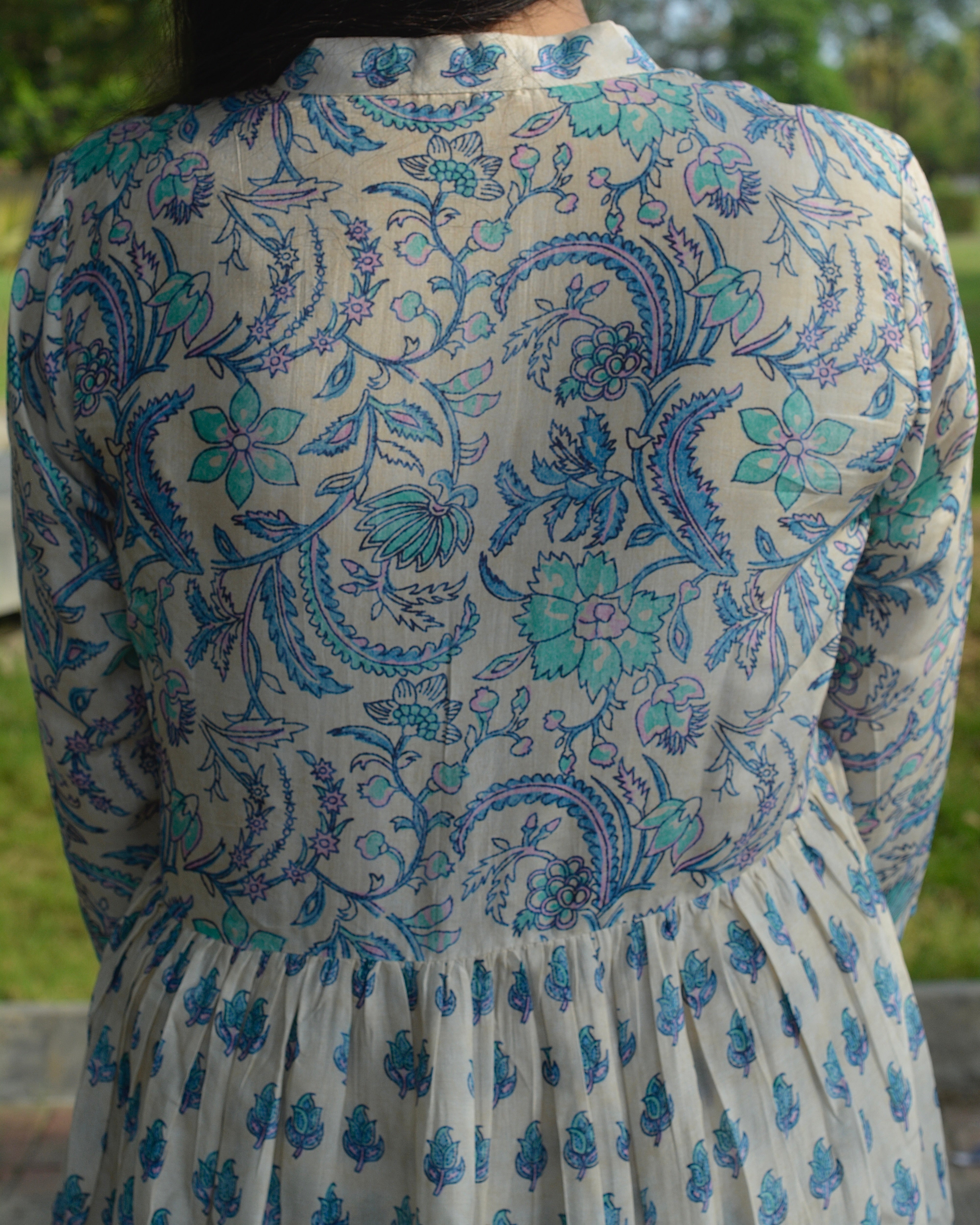 Alia cut pure muslin suit set - set of 2 - indiefabstore