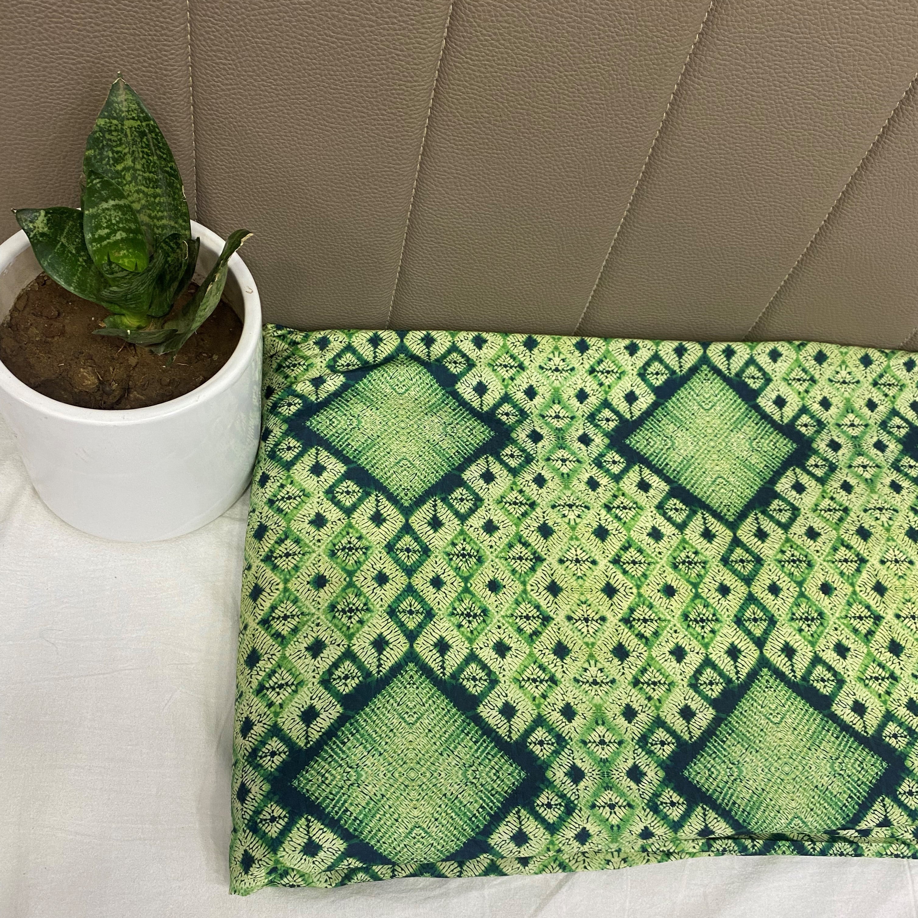 All Over Geometric Print Muslin Fabric per meter - indiefabstore