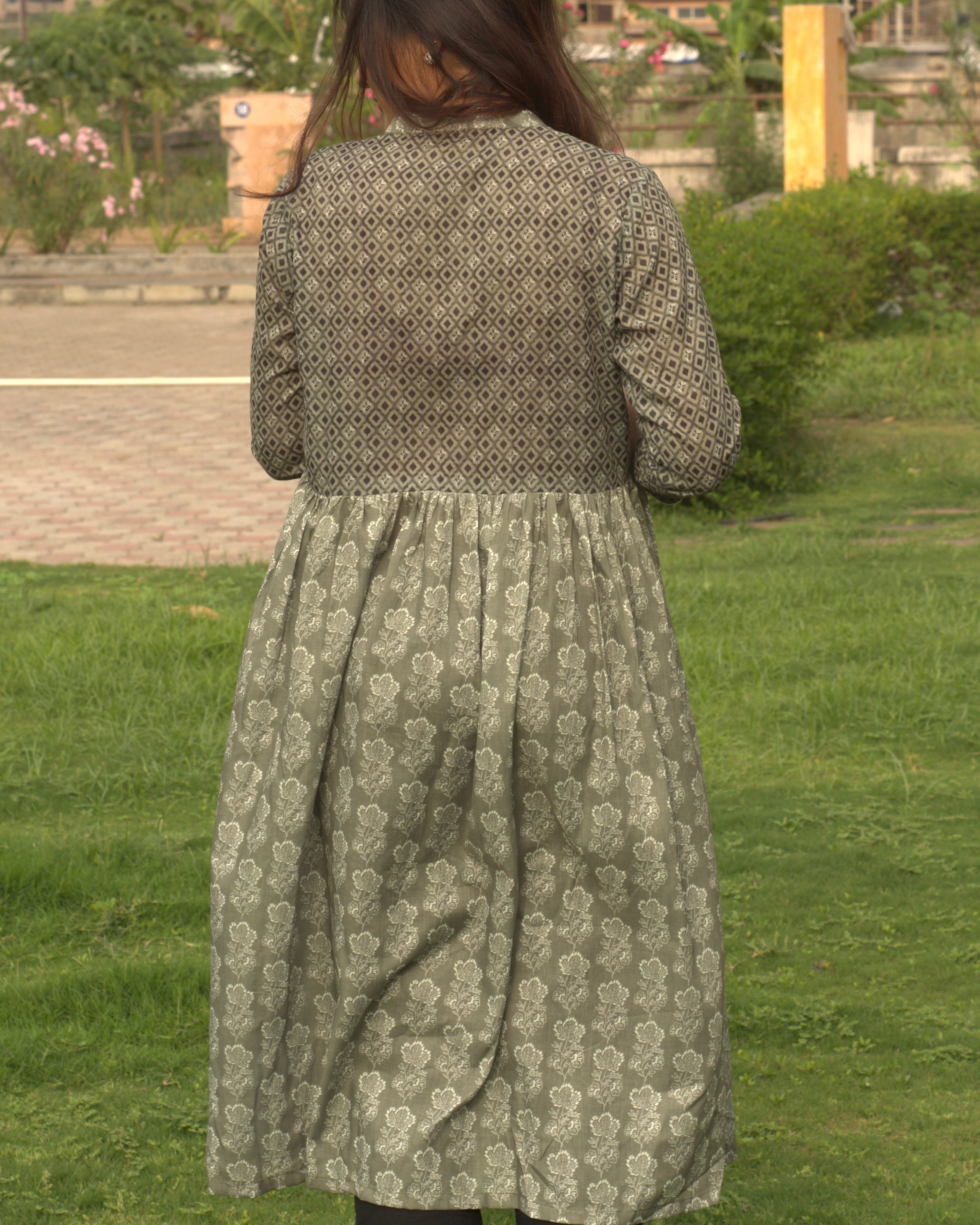 Summer print Alia cut mul cotton kurta - indiefabstore